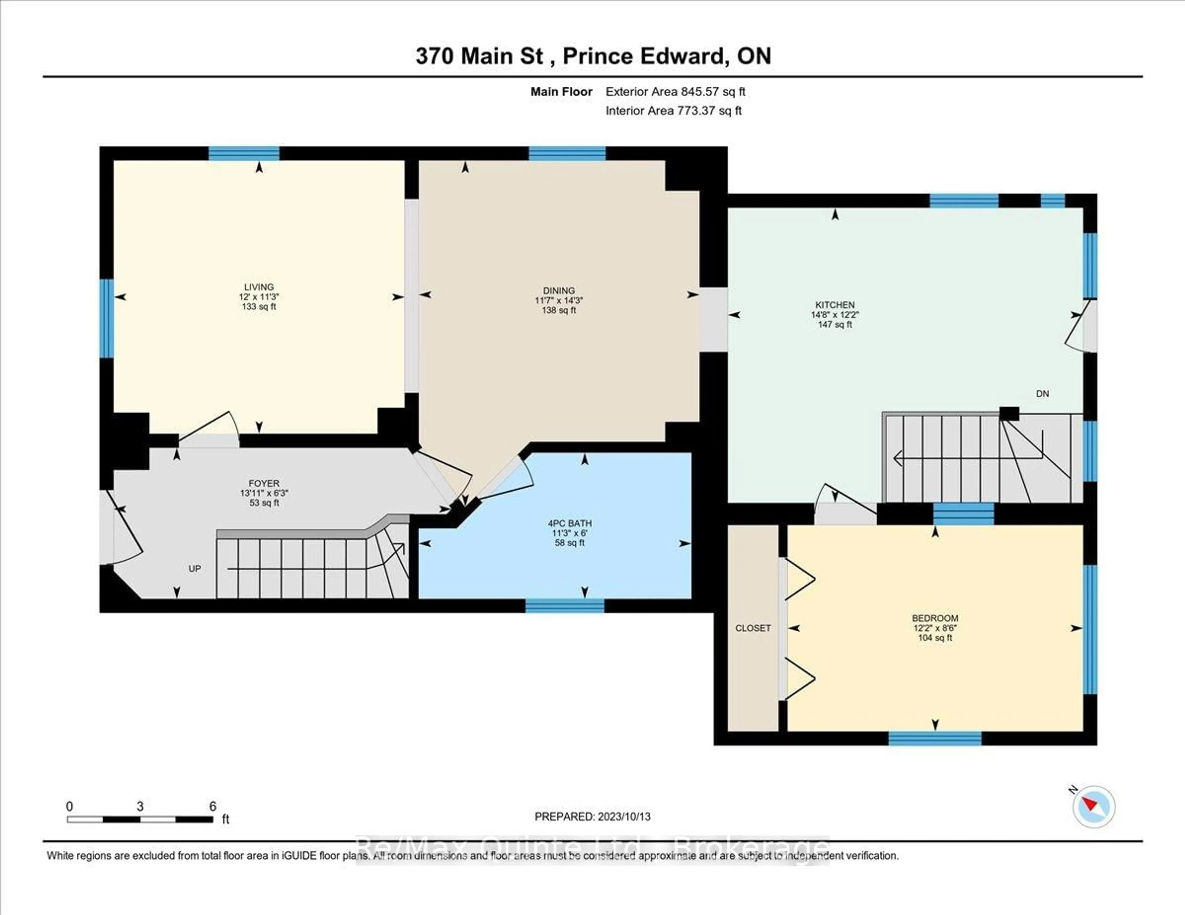 Floor plan for 370 Main St, Prince Edward County Ontario K0K 2T0