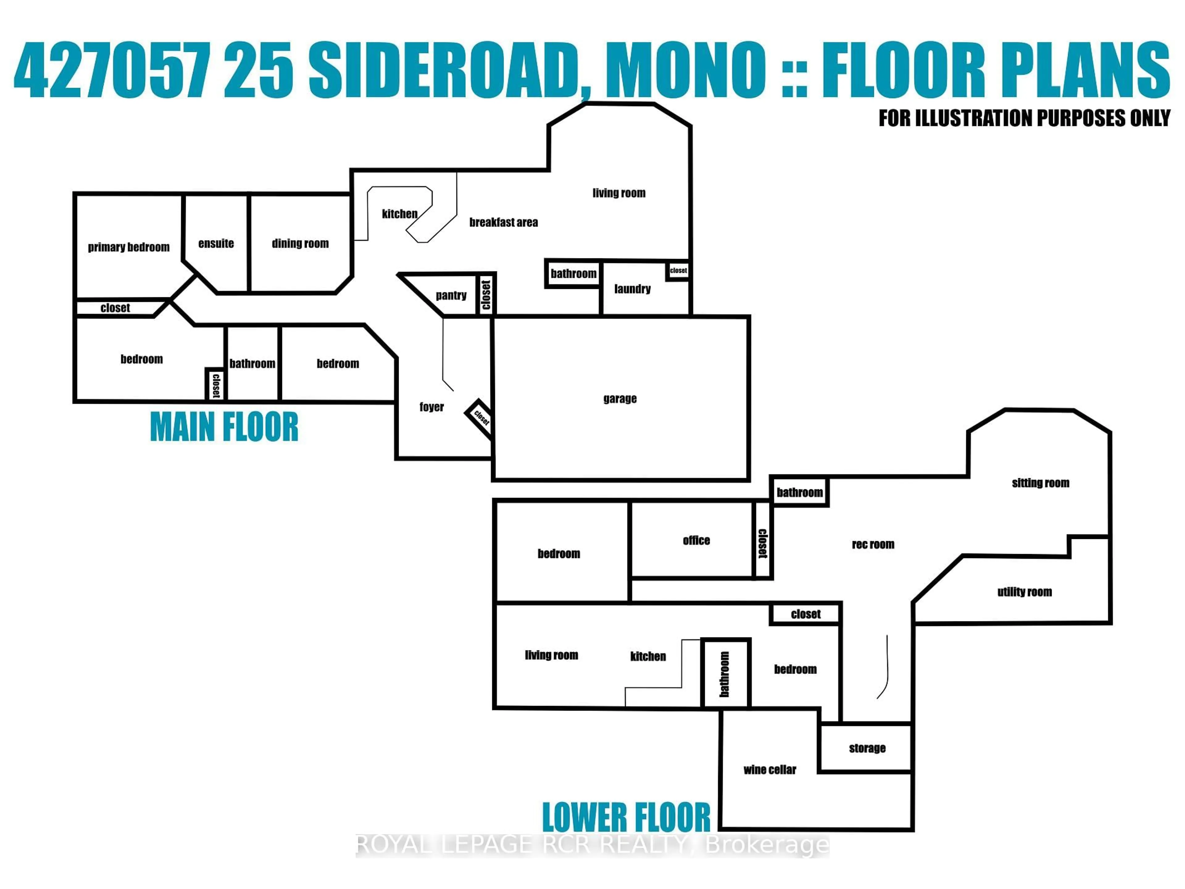 Floor plan for 427057 25 Sdrd, Mono Ontario L9V 1E5