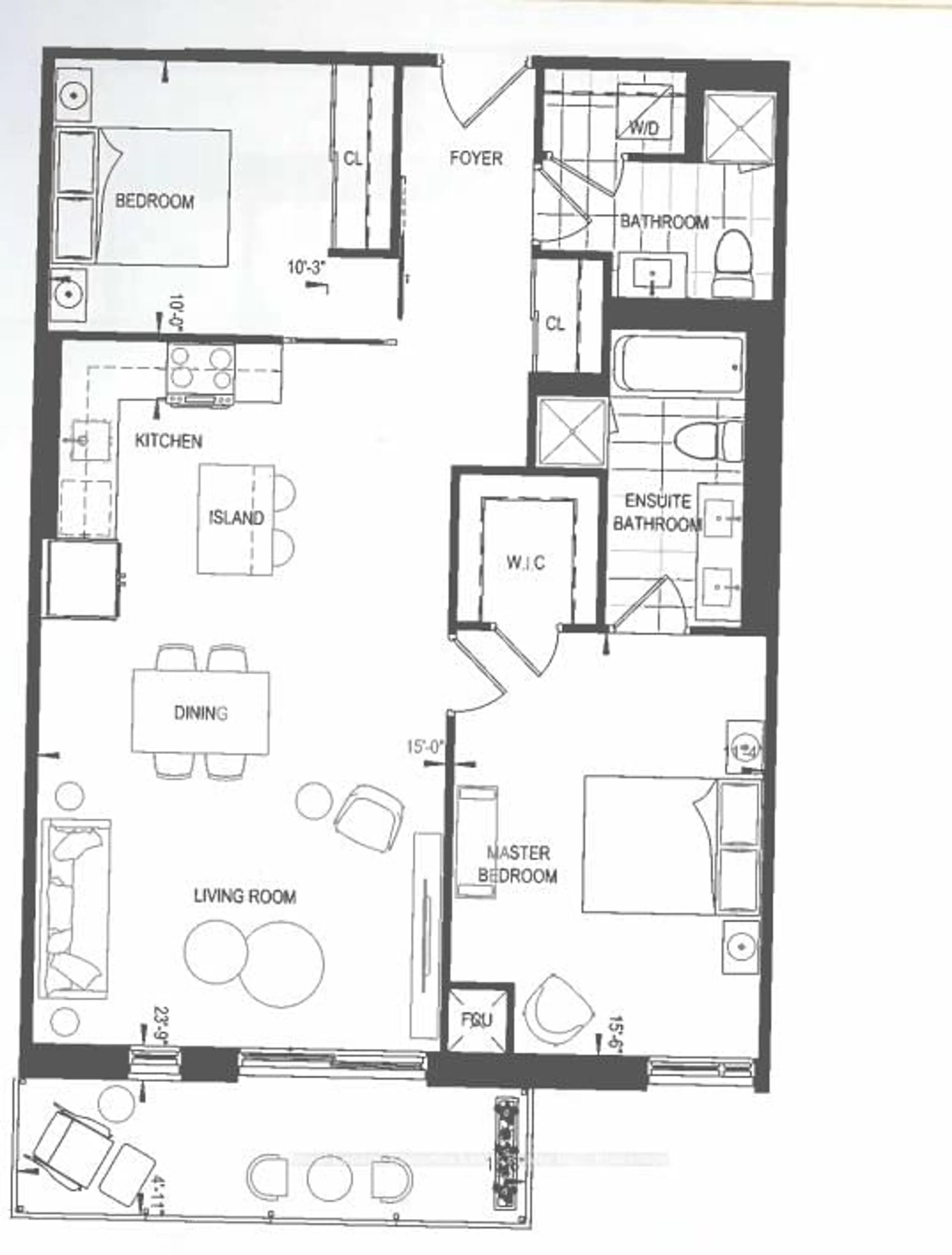 Floor plan for 195 Hunter St #302, Peterborough Ontario K9H 1G9
