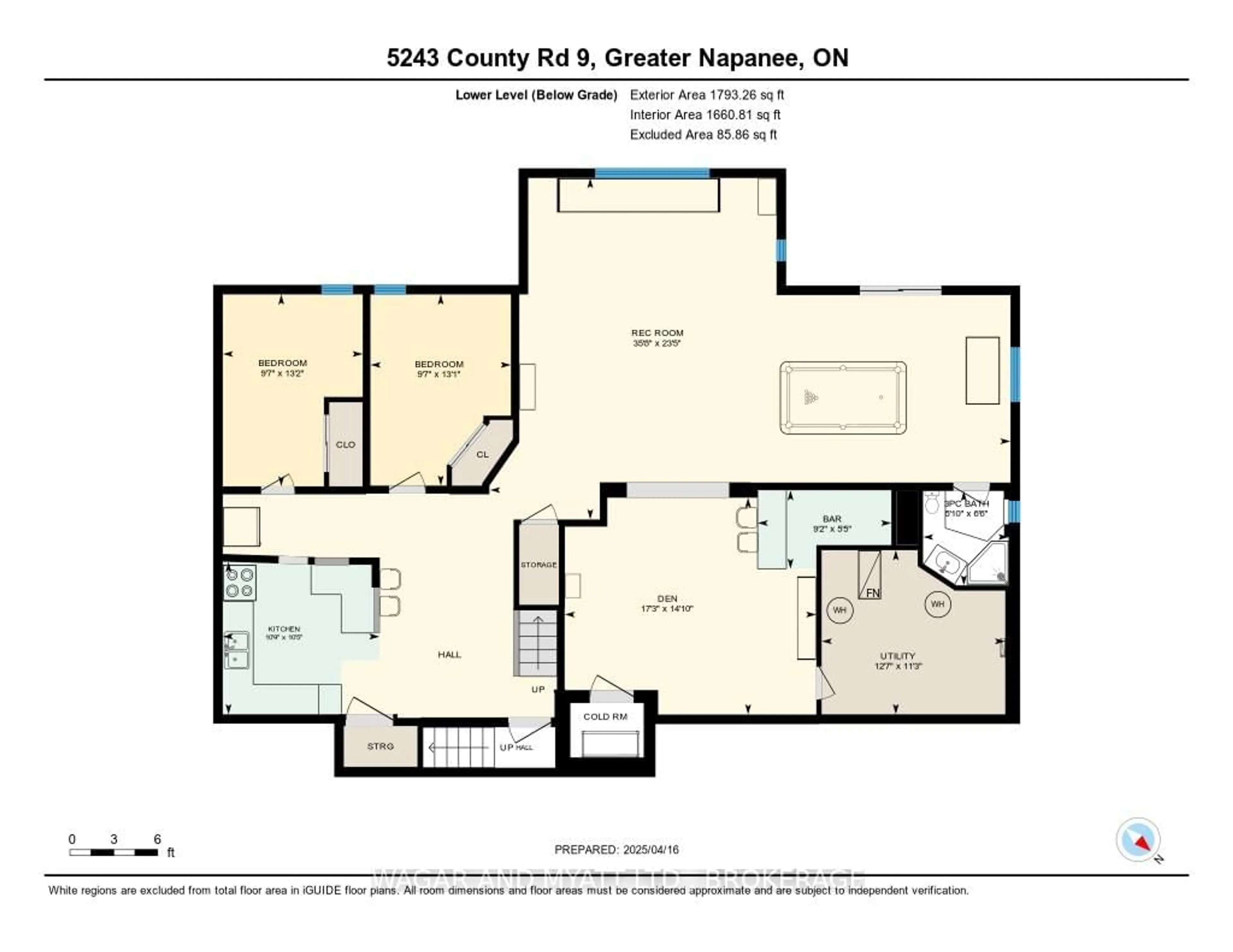 Floor plan for 5243 COUNTY ROAD 9 Rd, Napanee Ontario K7R 3K8