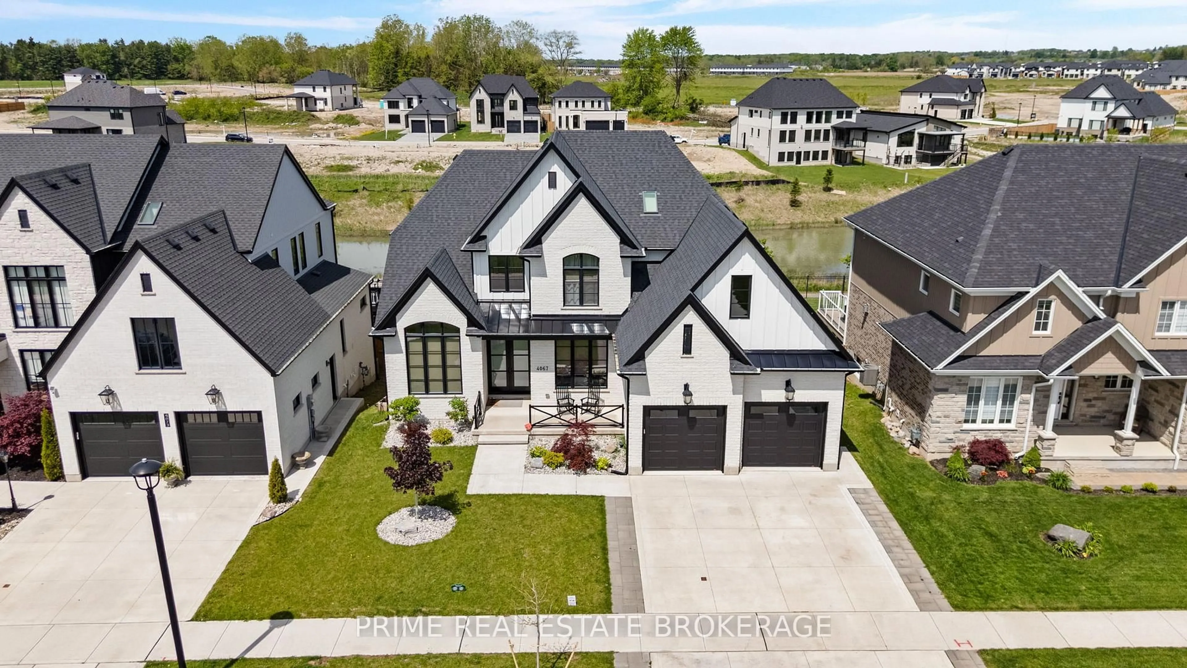 A pic from outside/outdoor area/front of a property/back of a property/a pic from drone, street for 4067 Winterberry Dr, London South Ontario N6P 0H6