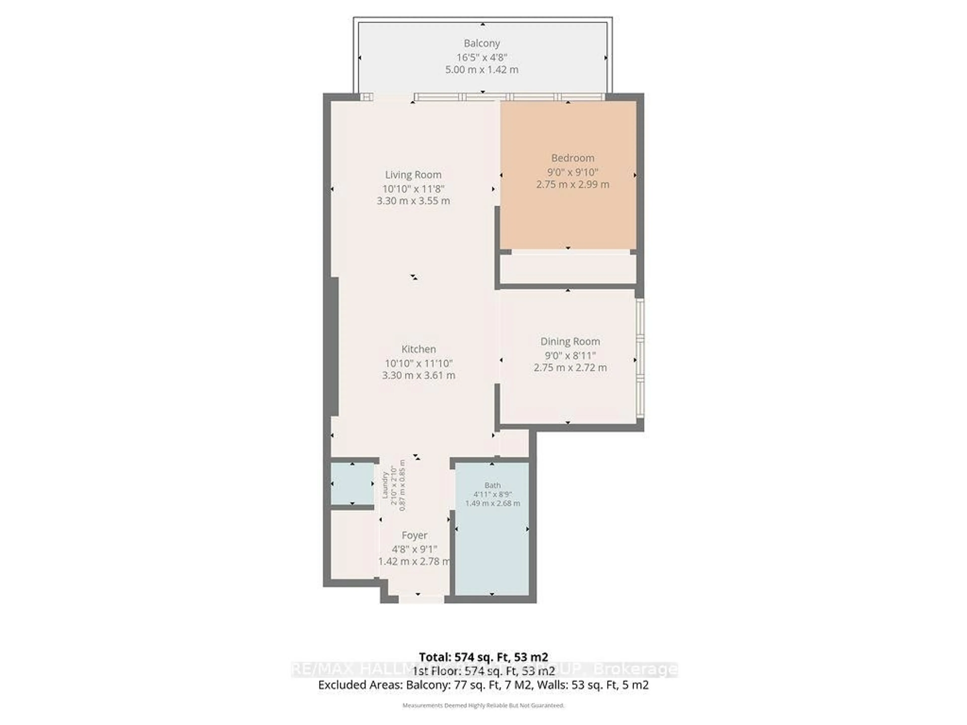 Floor plan for 340 Mcleod St #646, Ottawa Ontario K2P 1A4