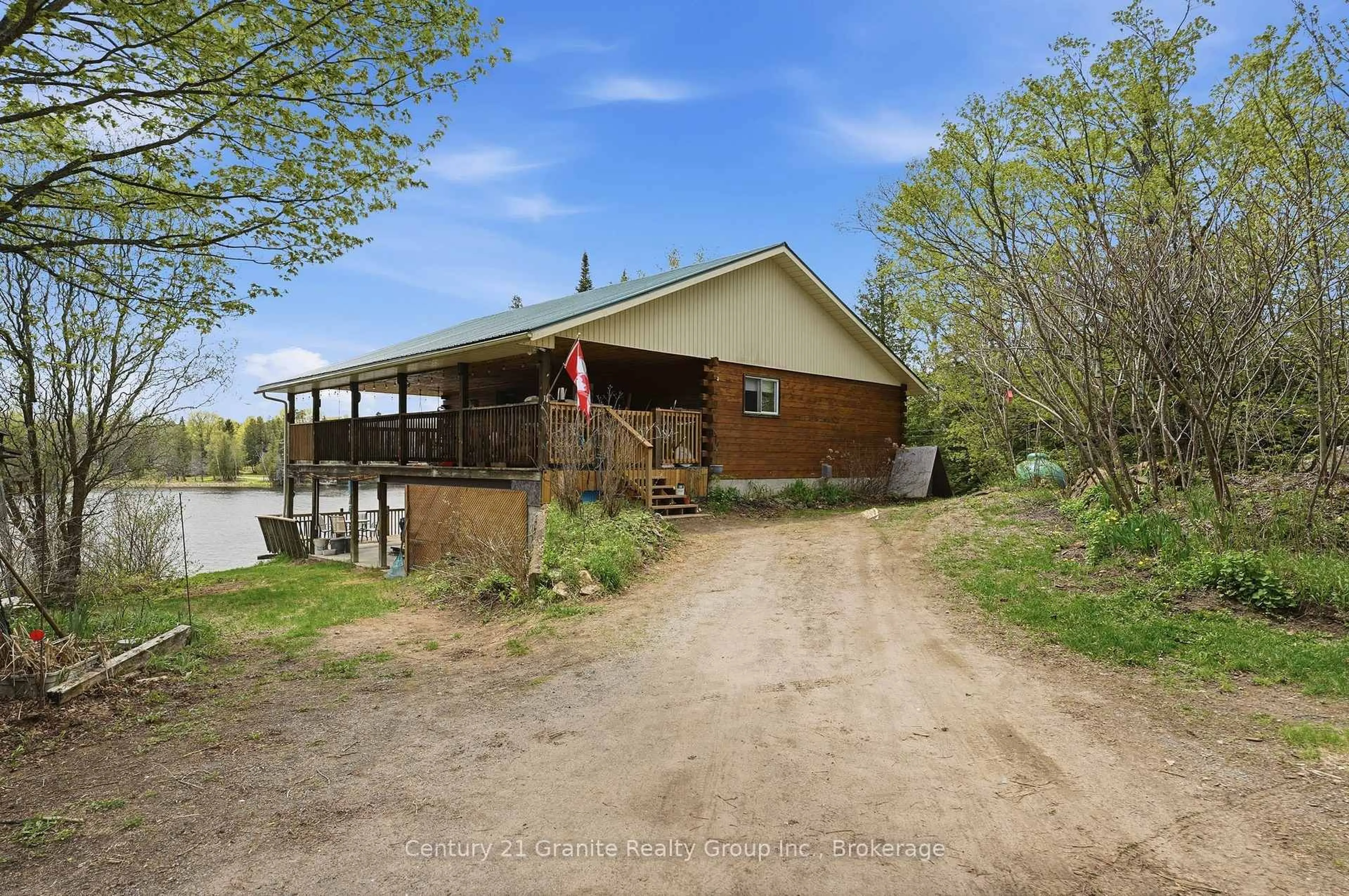 A pic from outside/outdoor area/front of a property/back of a property/a pic from drone, unknown for 119 Gaffney Lake Lane, Bancroft Ontario K0L 1C0