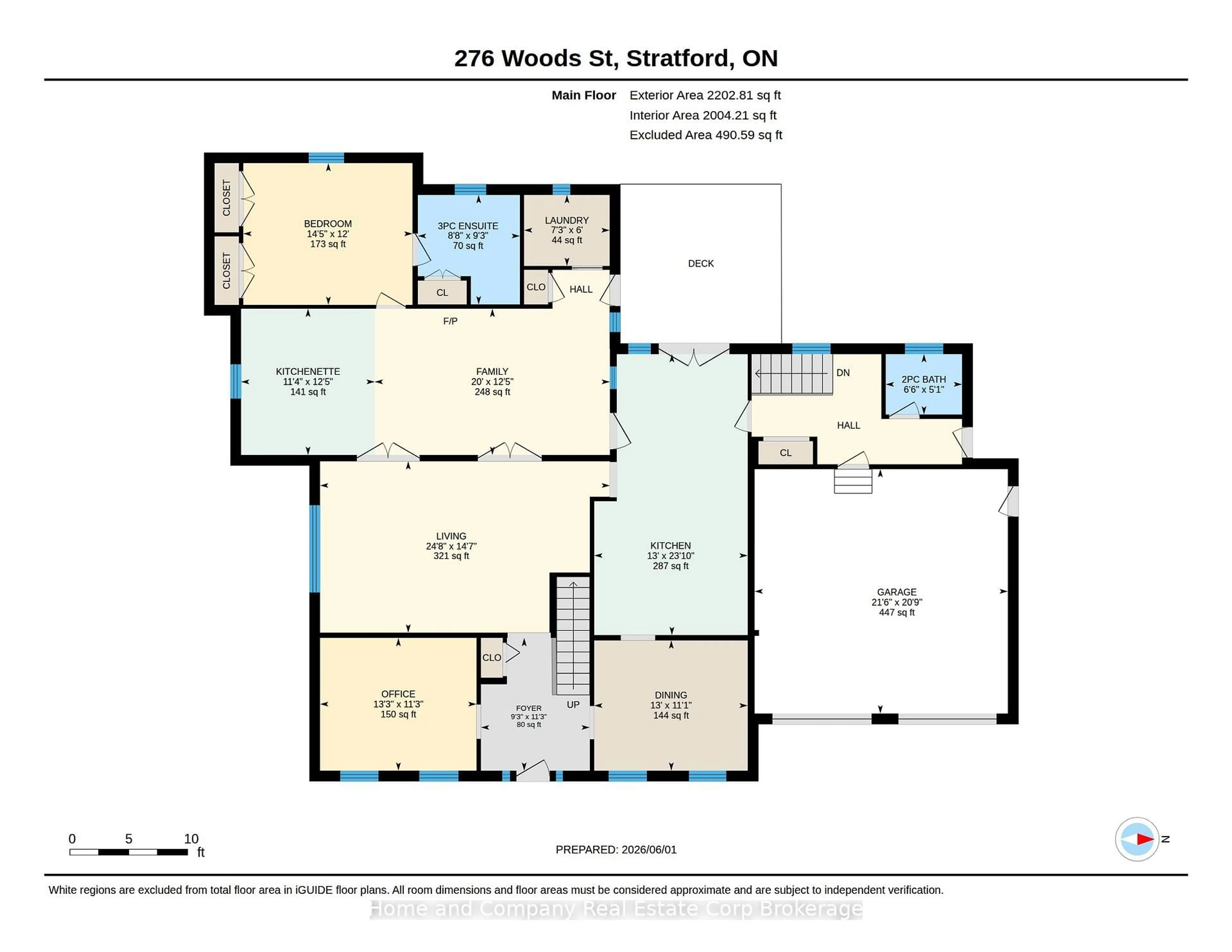 Floor plan for 276 Woods St, Stratford Ontario N5A 7T4