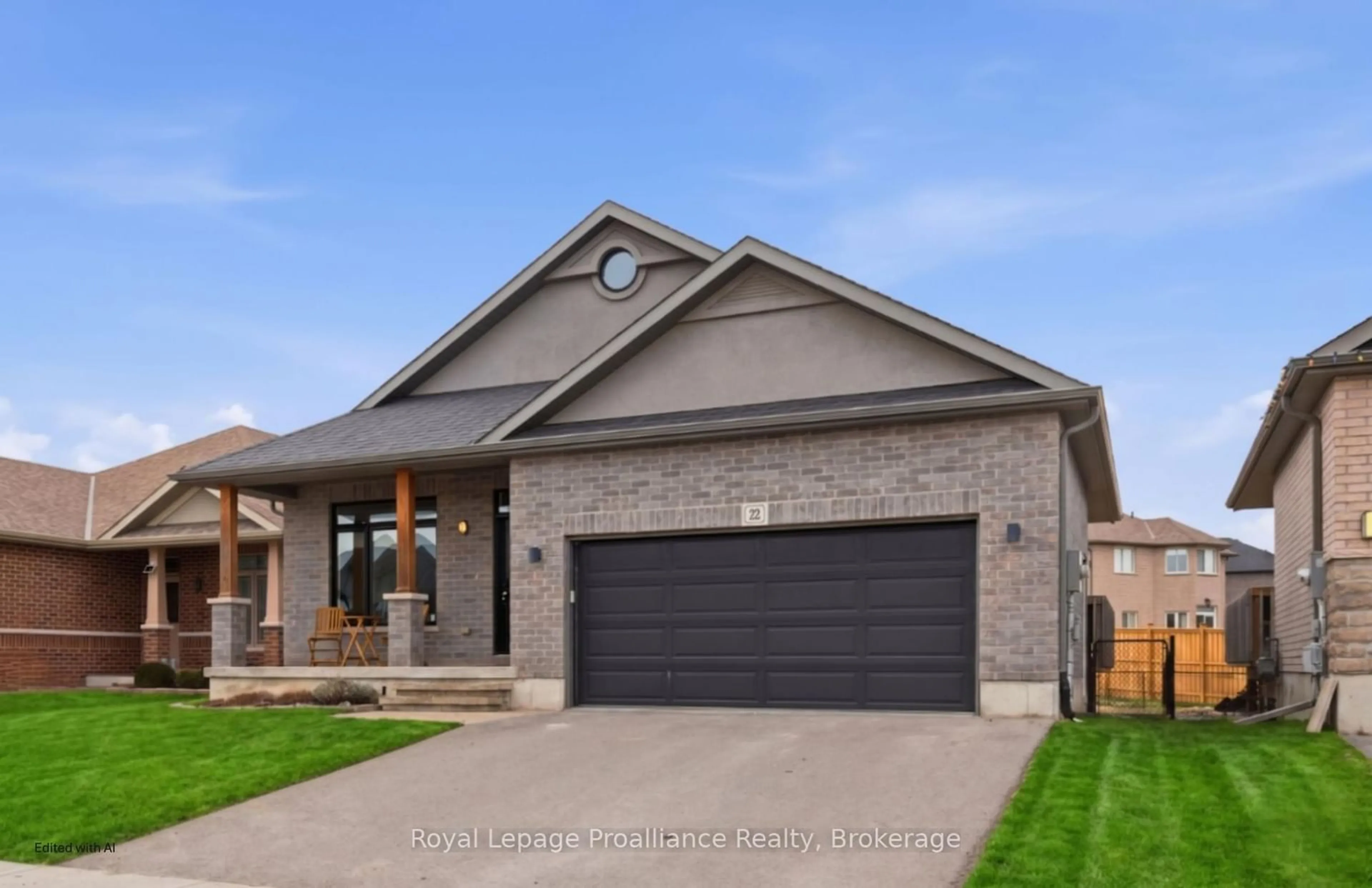 Home with brick exterior material, street for 22 Kempton Ave, Belleville Ontario K8N 0E9