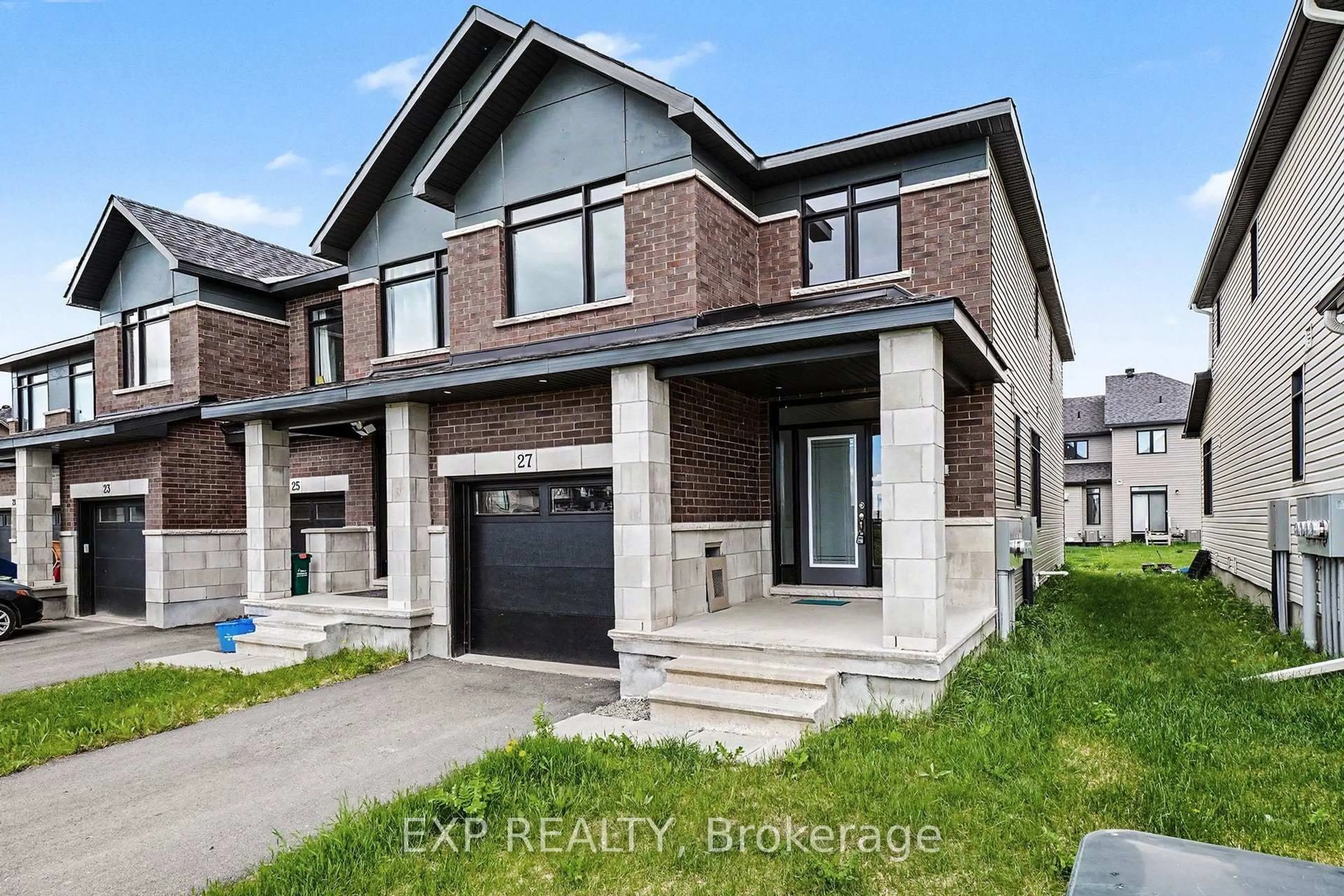 Home with brick exterior material, street for 27 Moosonee Cres, Ottawa Ontario K4M 0L9