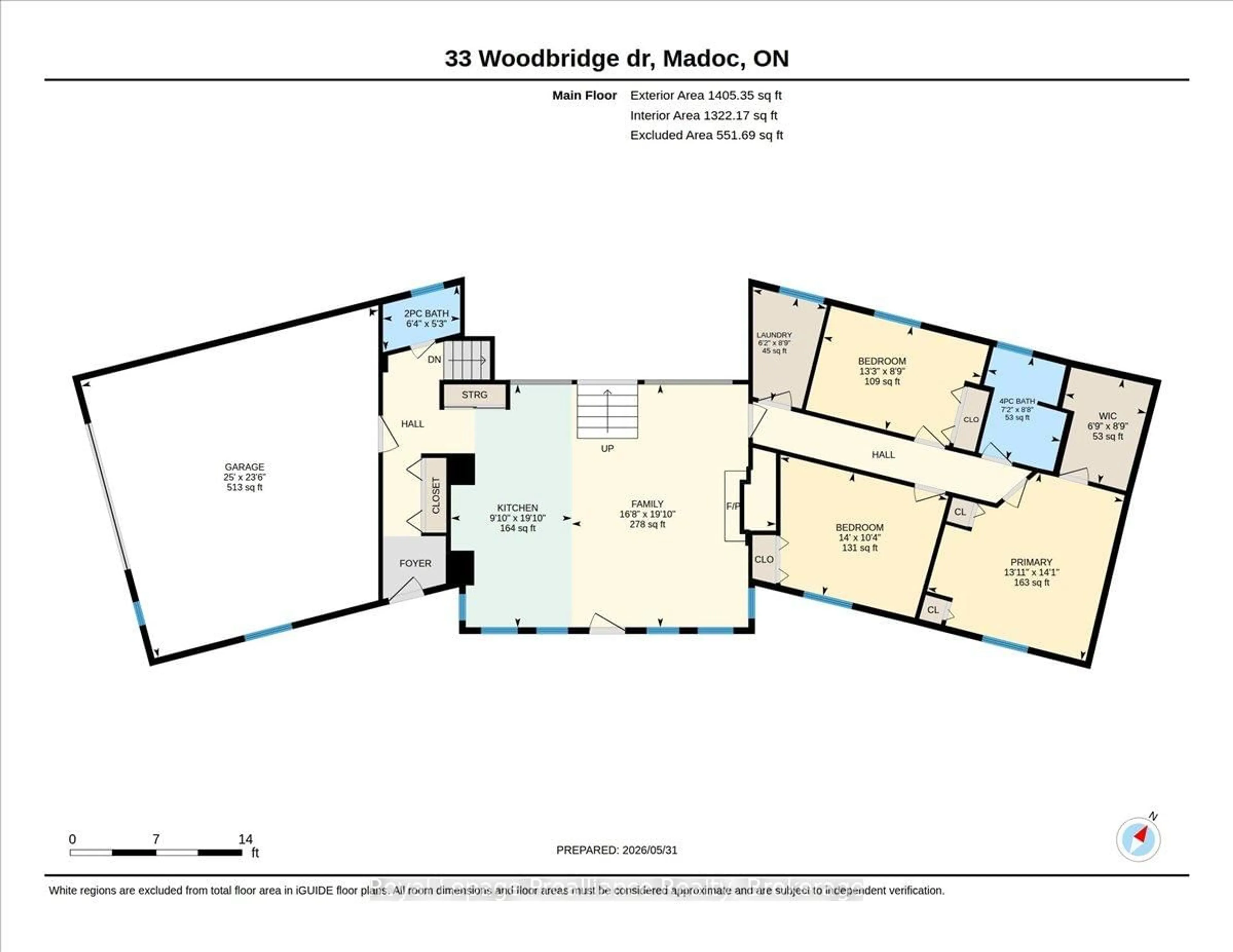 Floor plan for 33 Woodridge Dr, Madoc Ontario K0K 2K0
