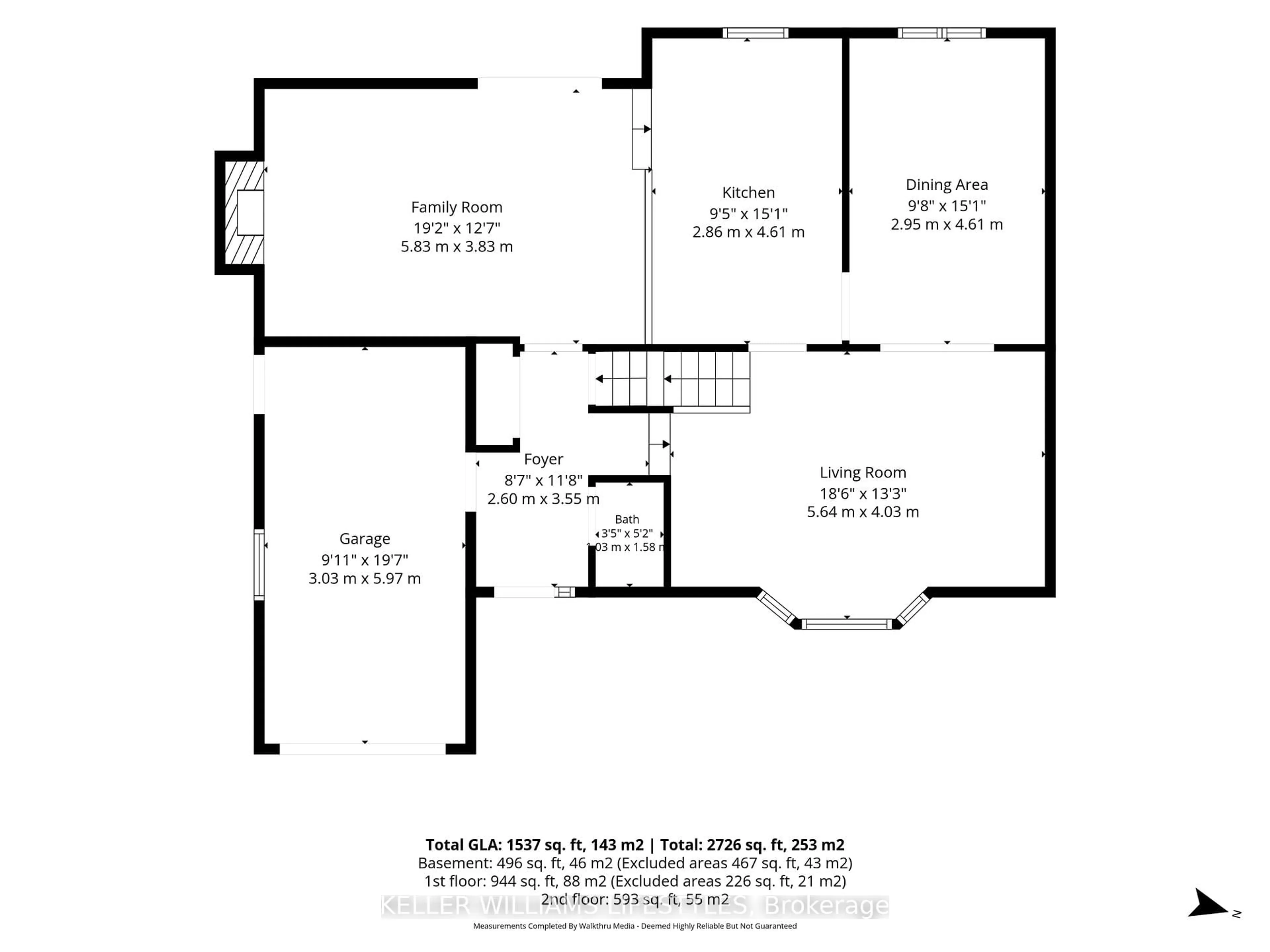 Floor plan for 115 Acorn Cres, London North Ontario N6G 3V4