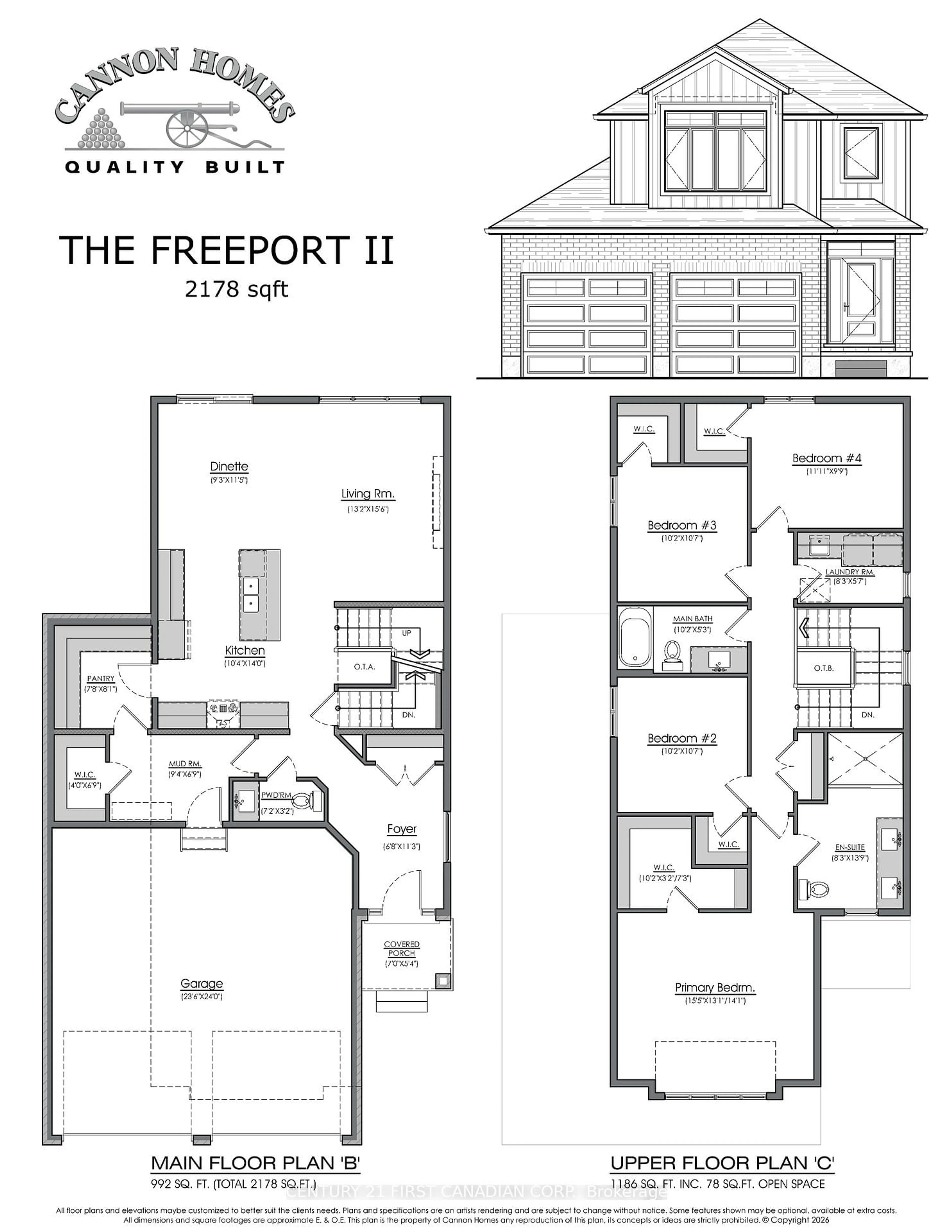 Floor plan for 99 Sheldabren St, North Middlesex Ontario N0M 1A0