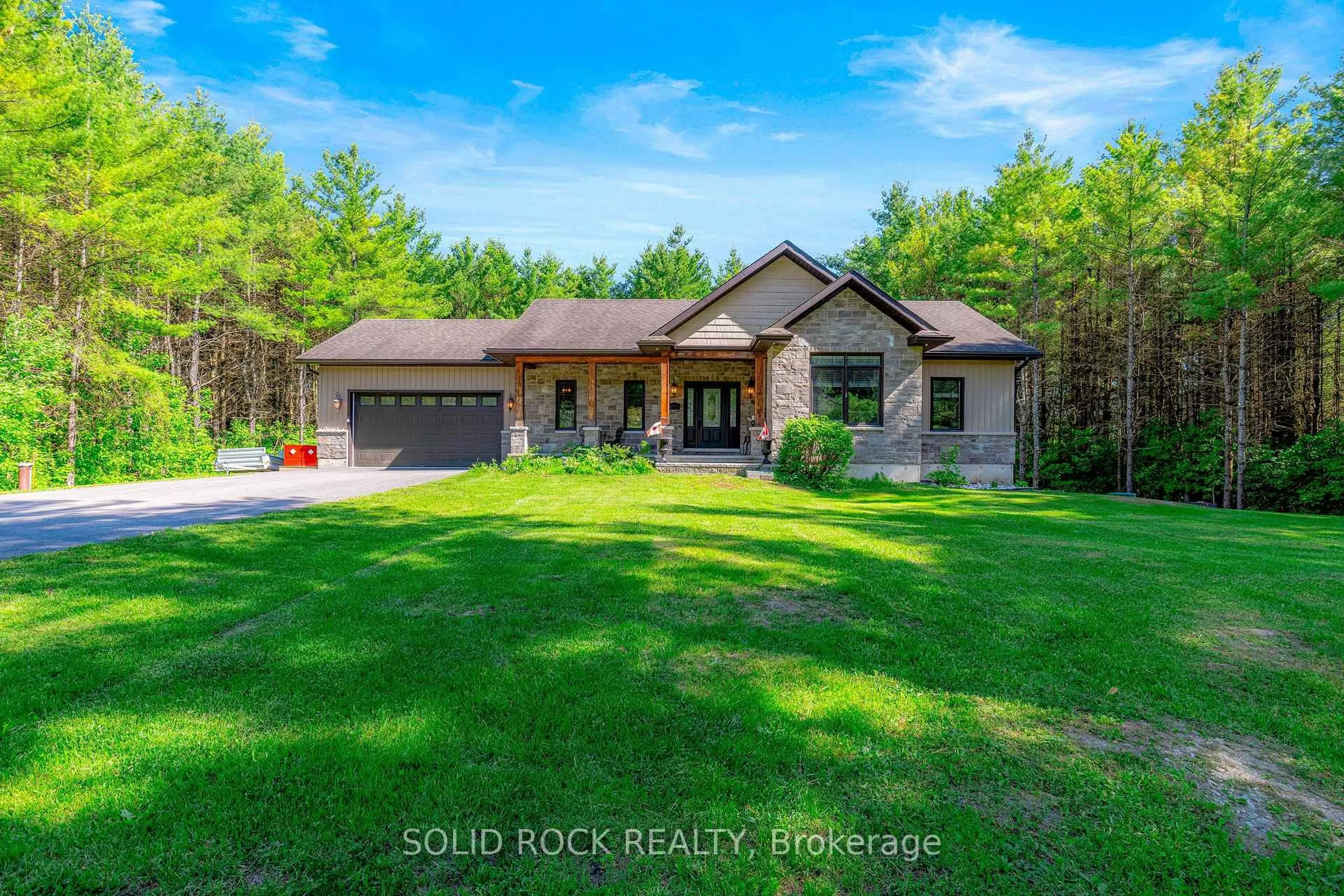 A pic from outside/outdoor area/front of a property/back of a property/a pic from drone, water/lake/river/ocean view for 717 Upper Oak Leaf Rd, Athens Ontario K0E 1B0