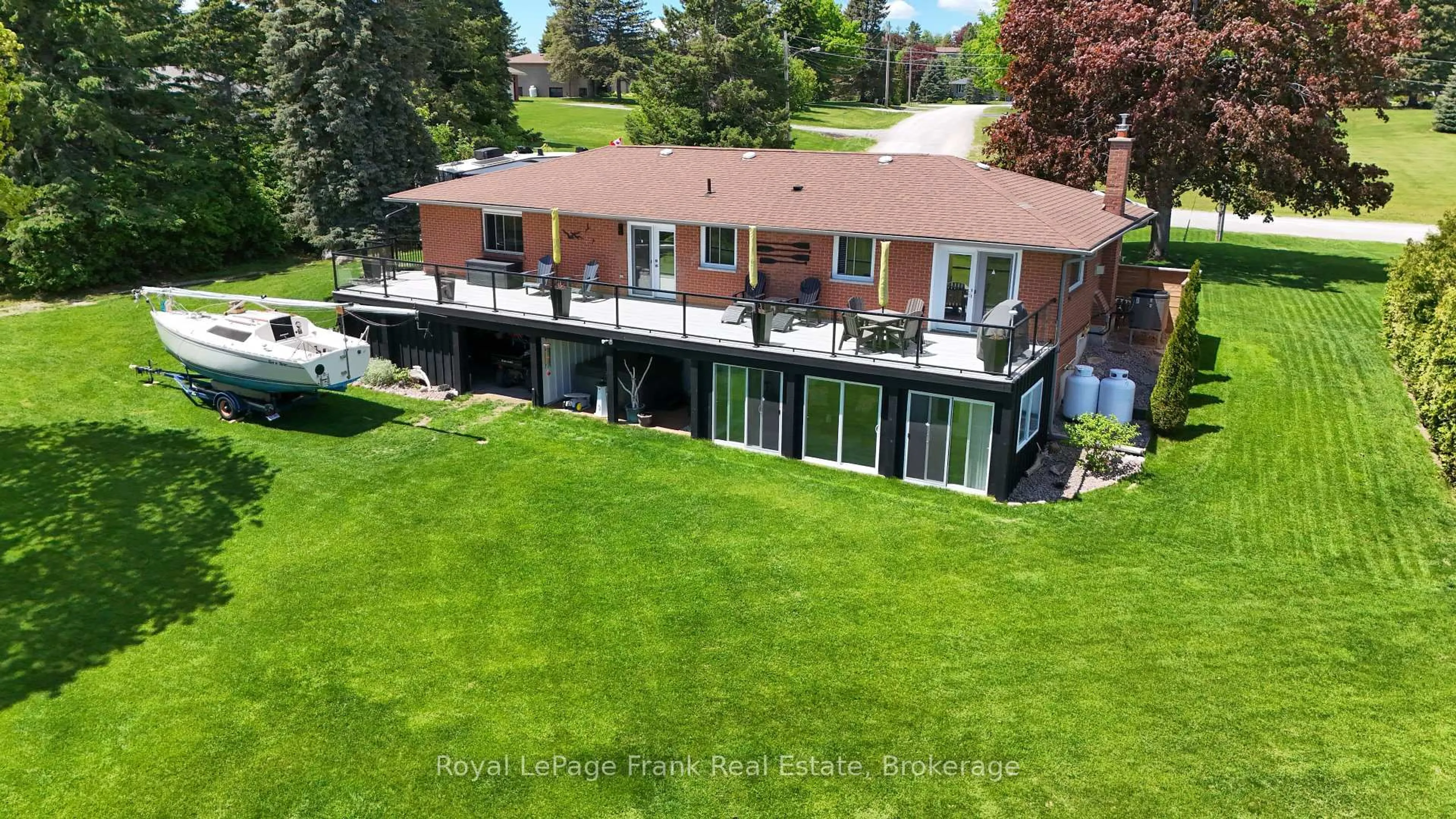 A pic from outside/outdoor area/front of a property/back of a property/a pic from drone, water/lake/river/ocean view for 316 Forest Harbour Tr, Kawartha Lakes Ontario K0M 1A0