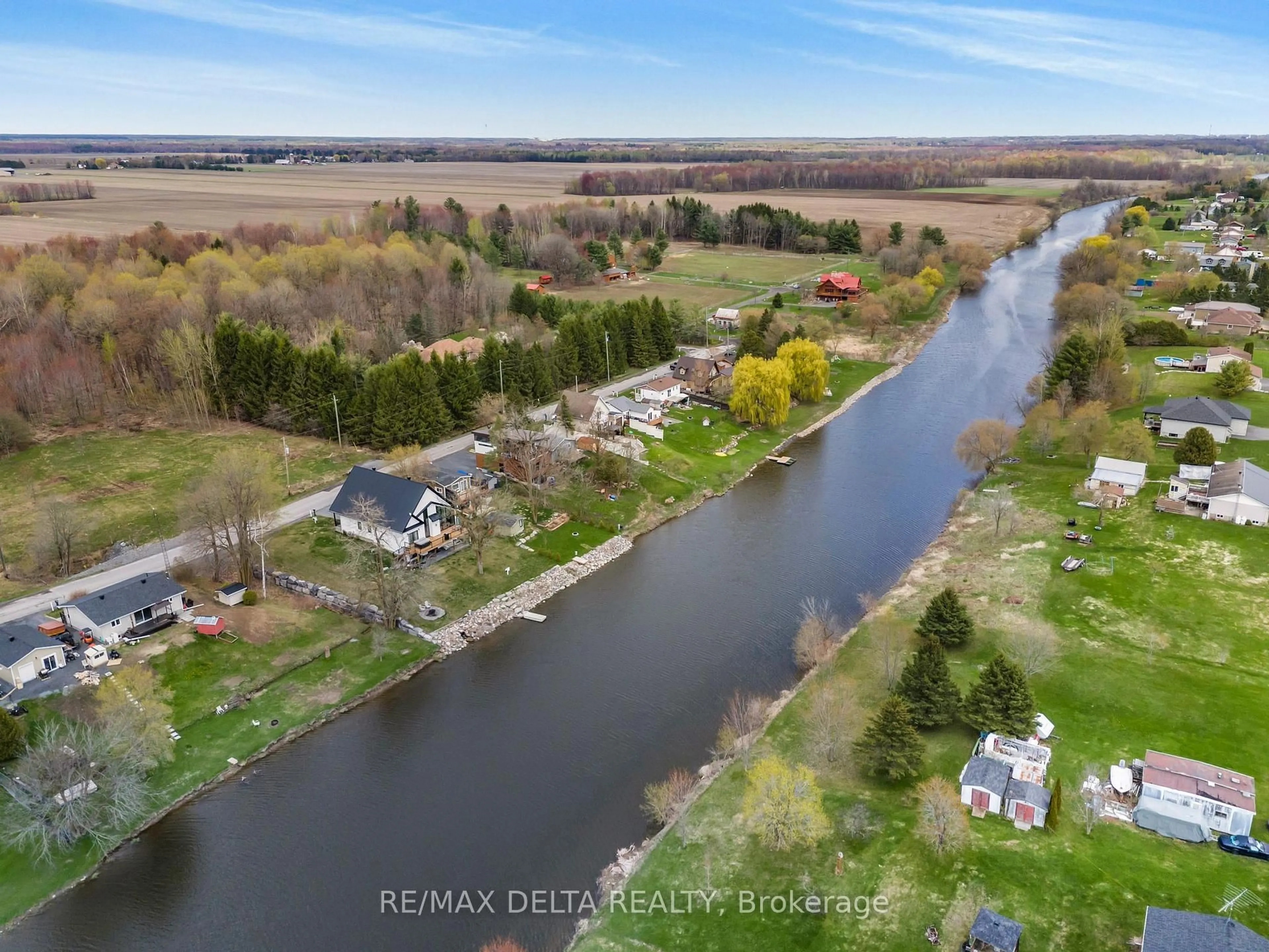 A pic from outside/outdoor area/front of a property/back of a property/a pic from drone, water/lake/river/ocean view for 703 Montee Lebrun, The Nation Ontario K0A 1M0
