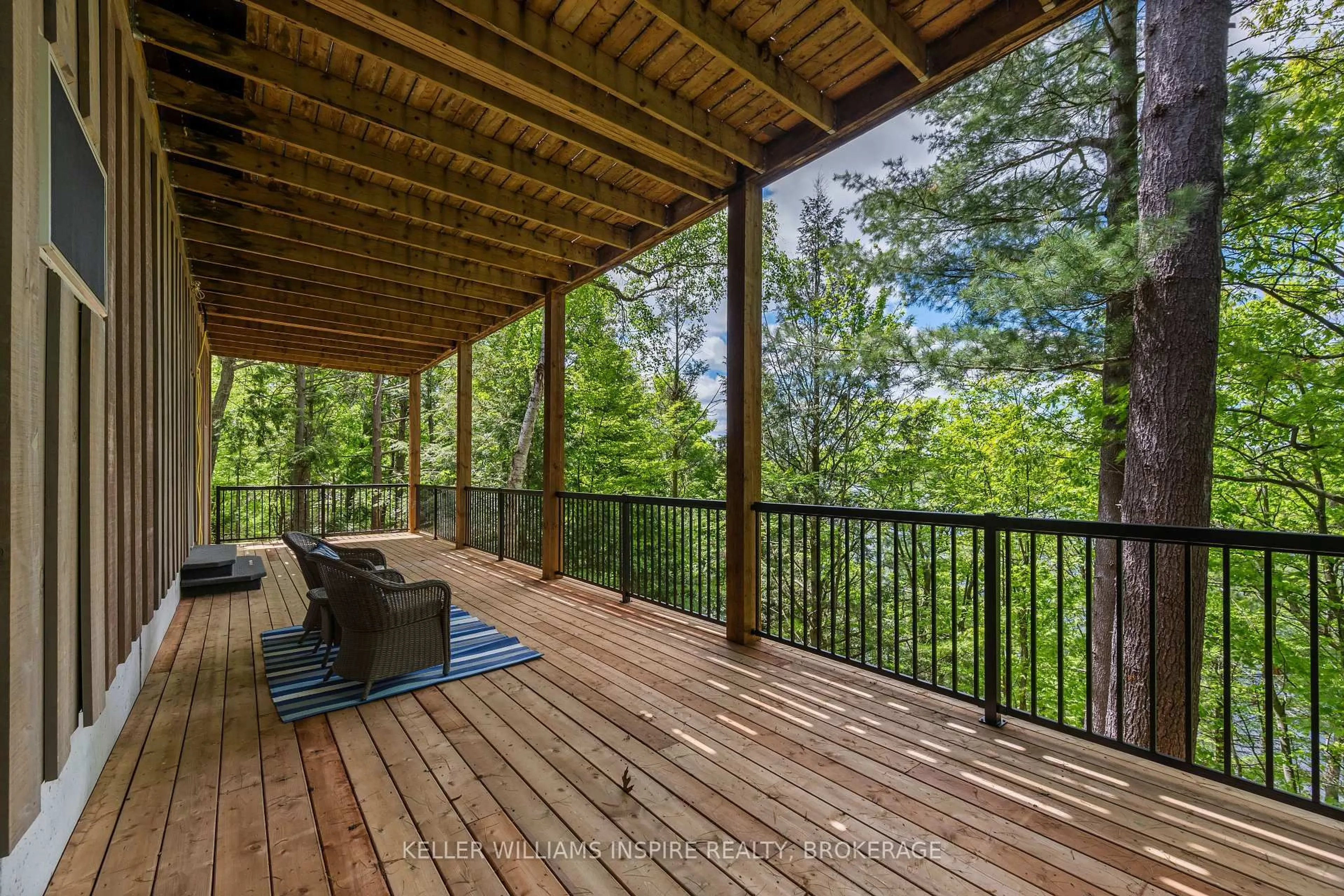 Patio, forest/trees view for 1023 Pepper Lane, Verona Ontario K0H 2W0