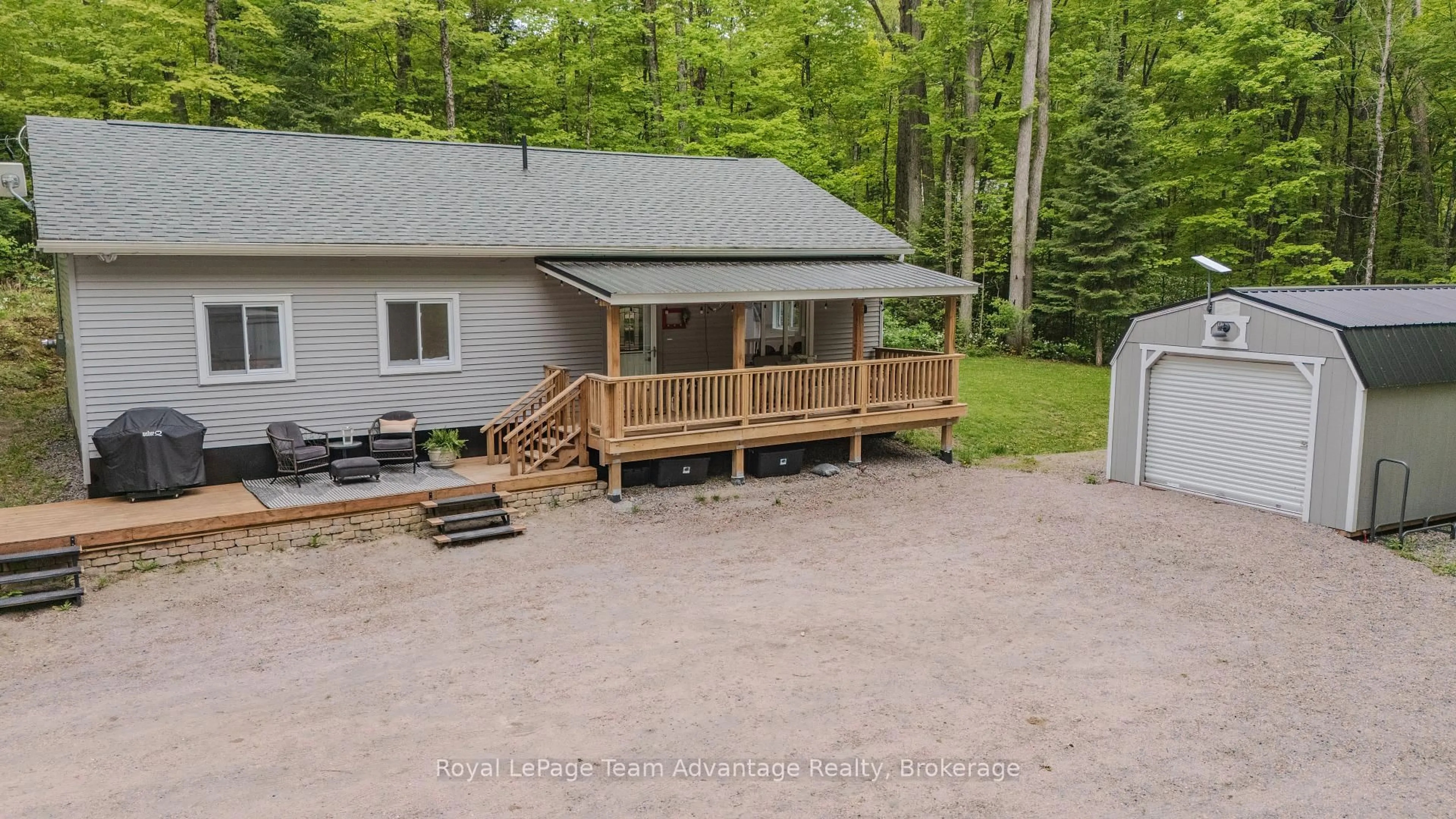A pic from outside/outdoor area/front of a property/back of a property/a pic from drone, unknown for 264 Almaguin Dr, McMurrich/Monteith Ontario P0A 1C0