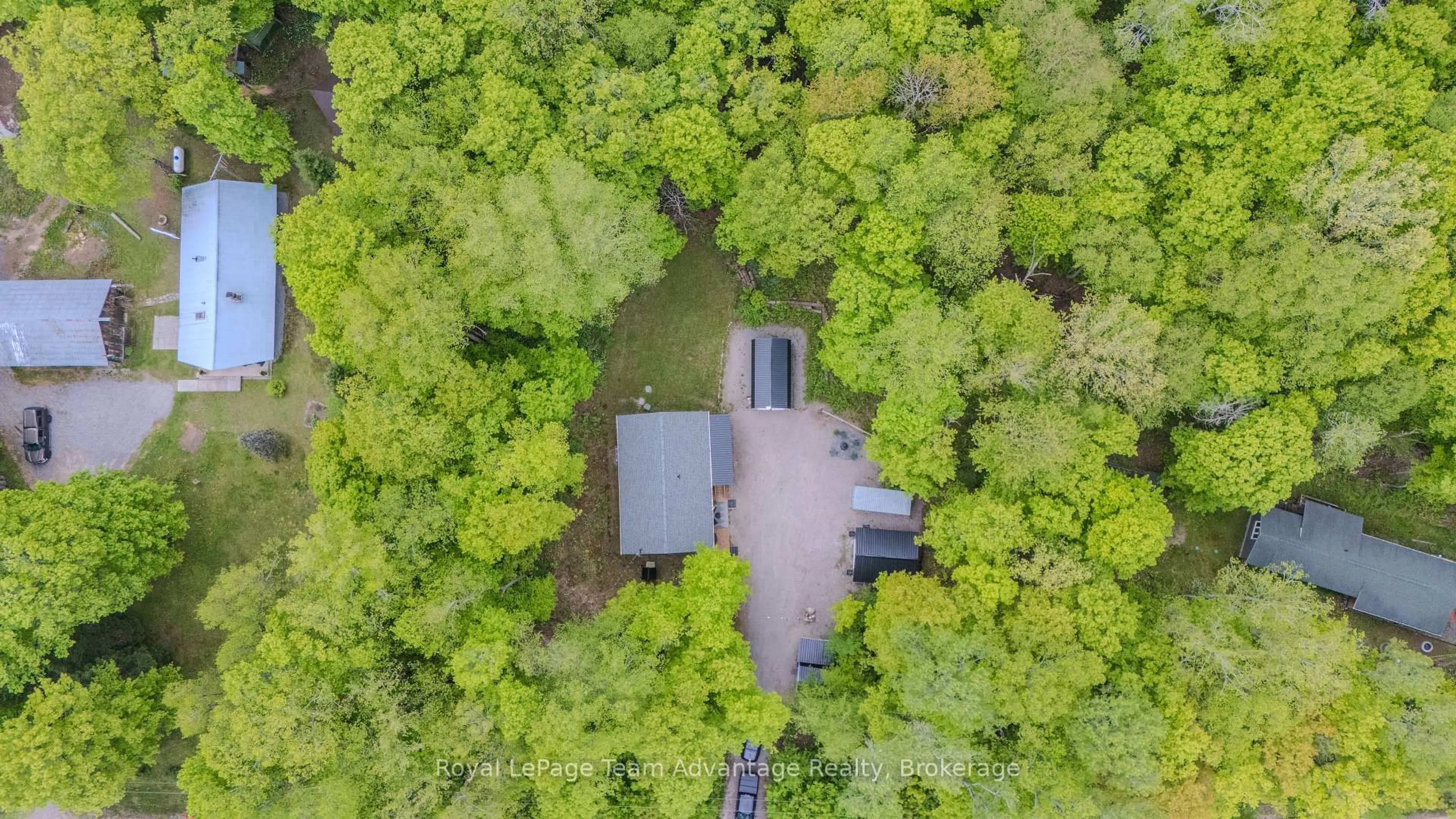 A pic from outside/outdoor area/front of a property/back of a property/a pic from drone, forest/trees view for 264 Almaguin Dr, McMurrich/Monteith Ontario P0A 1C0