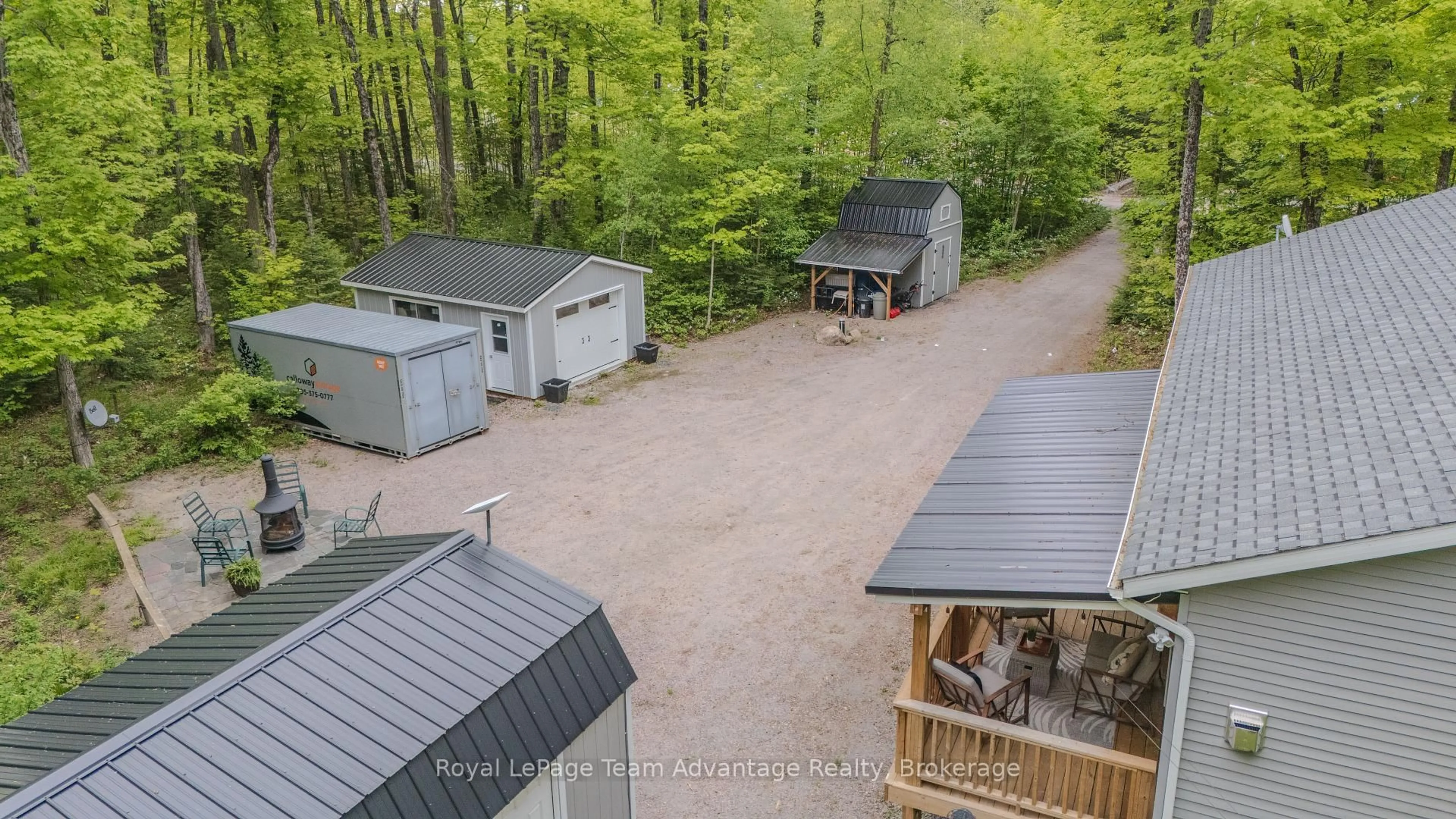 A pic from outside/outdoor area/front of a property/back of a property/a pic from drone, forest/trees view for 264 Almaguin Dr, McMurrich/Monteith Ontario P0A 1C0