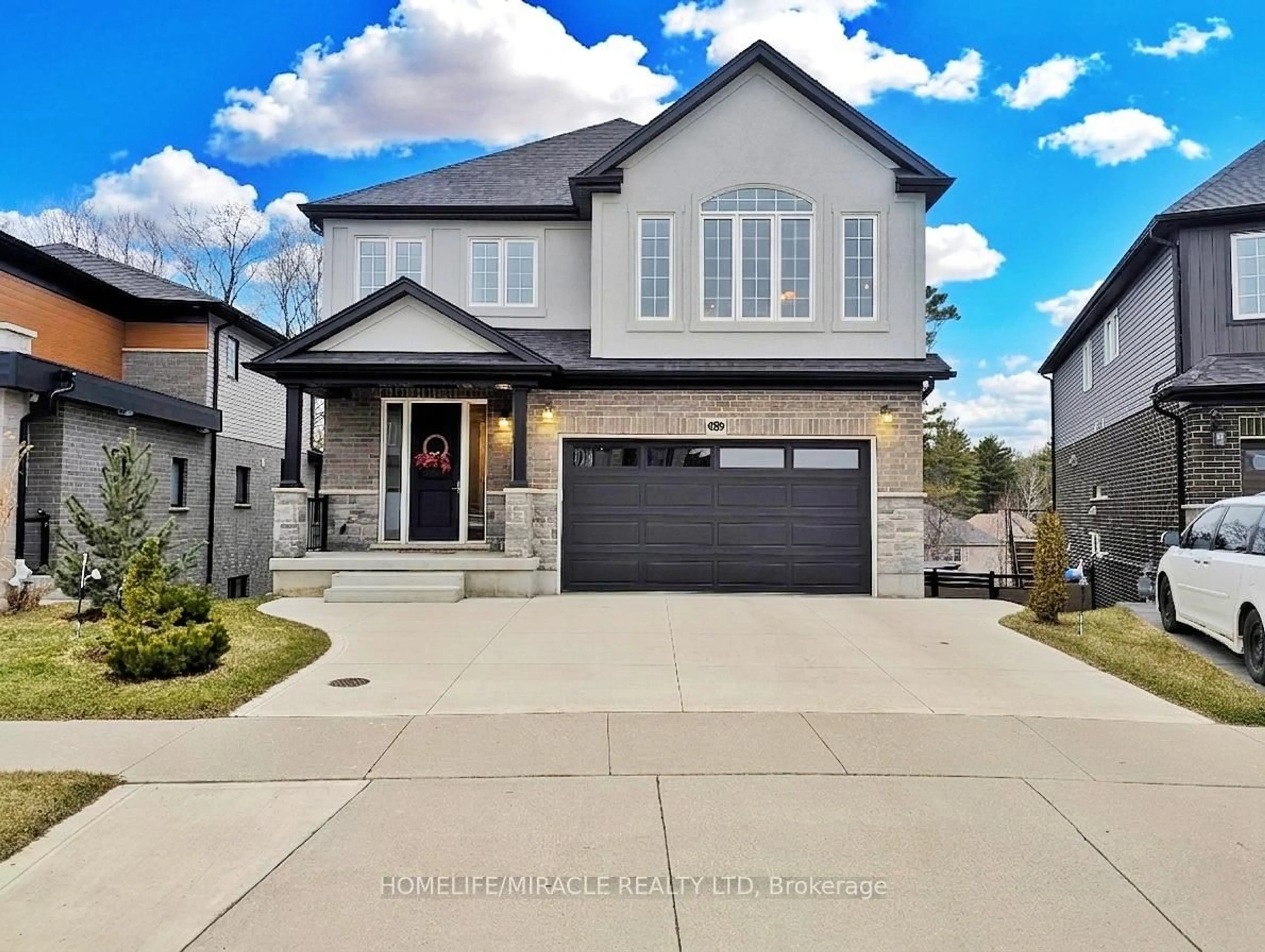 Home with brick exterior material, street for 63 Ian Ormston Dr, Kitchener Ontario N2P 0K2