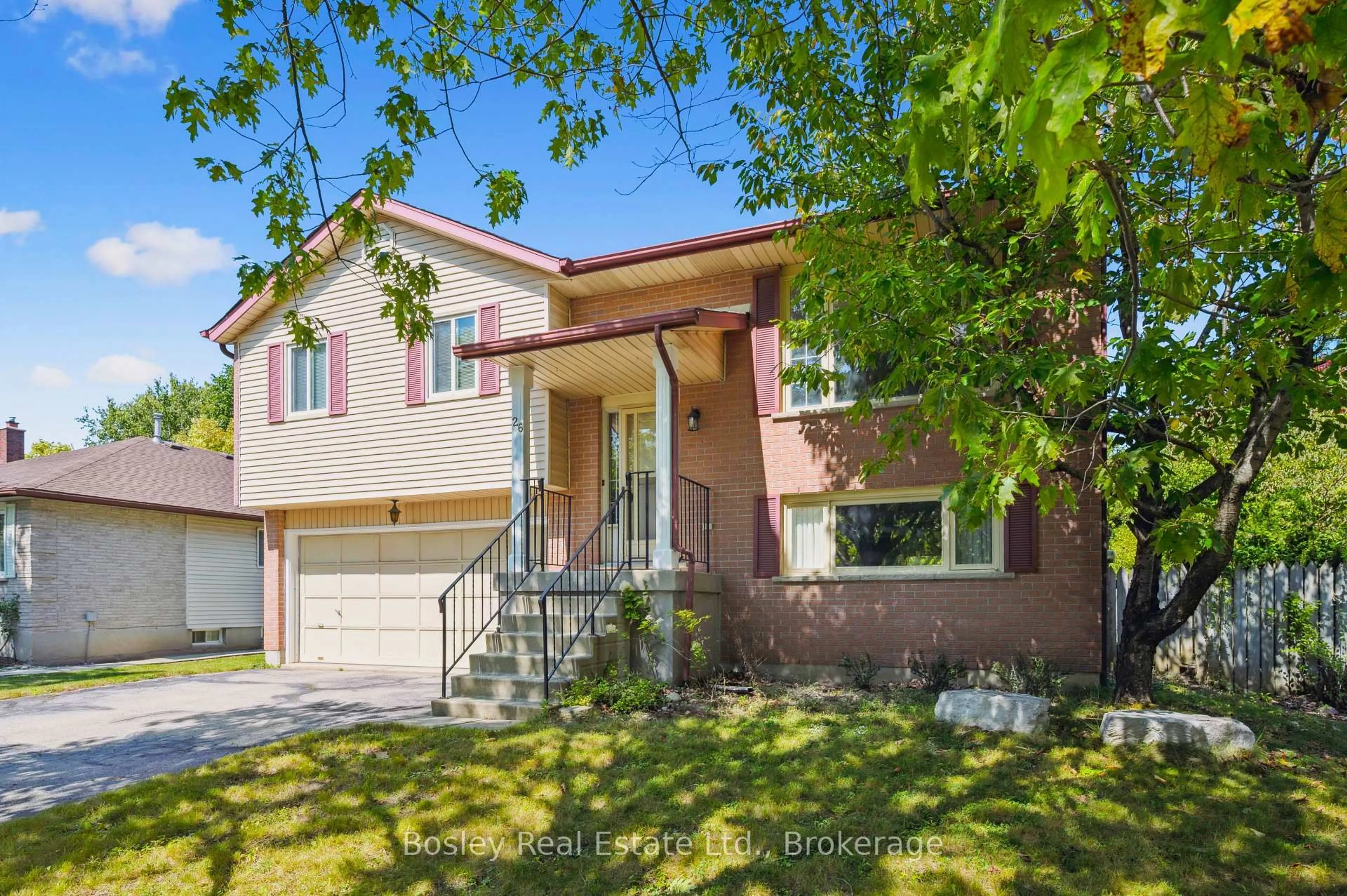 Home with brick exterior material, street for 26 Brazolot Dr, Guelph Ontario N1G 4K8