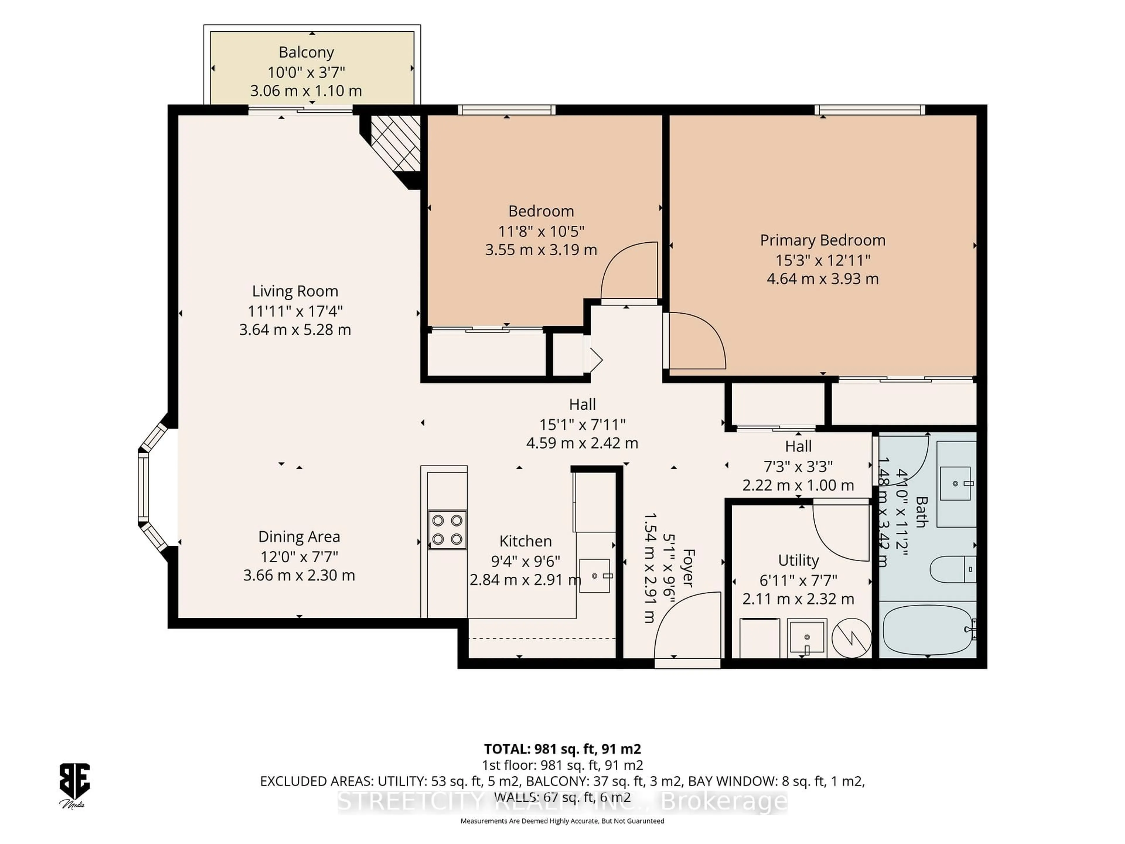 Floor plan for 223 NORTH PARK St #311C, Belleville Ontario K8P 5A7