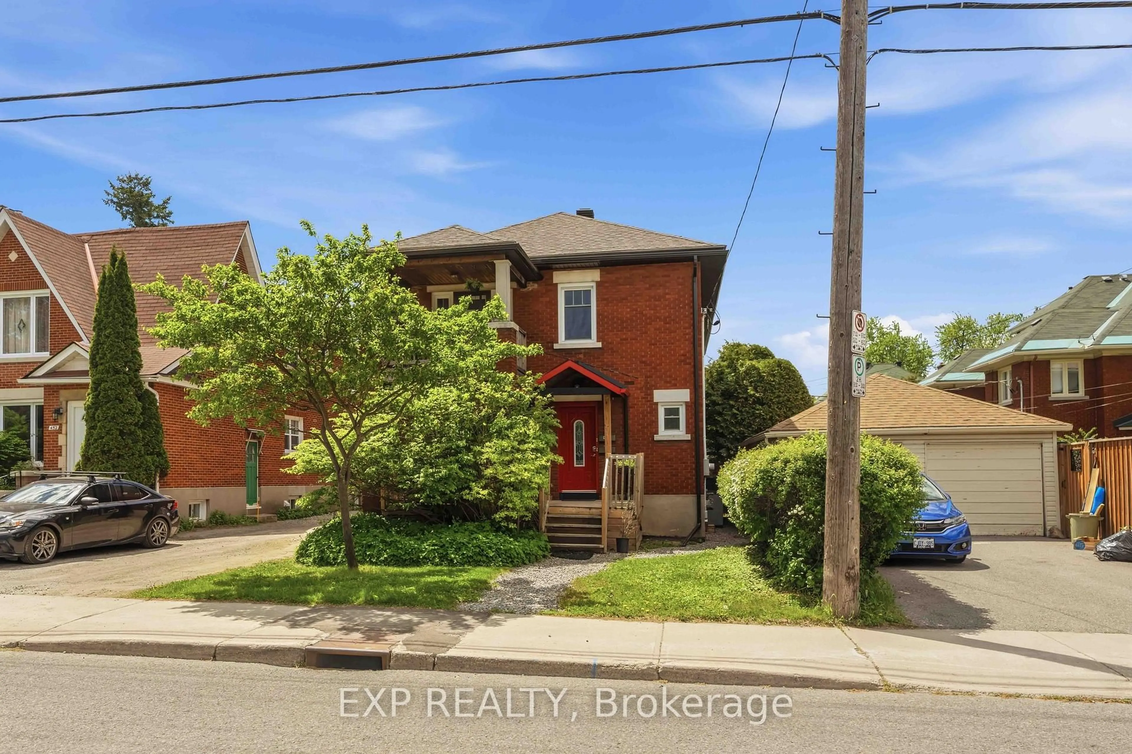 Home with brick exterior material, street for 448-450 Holland Ave, Ottawa Ontario K1Y 0Z5