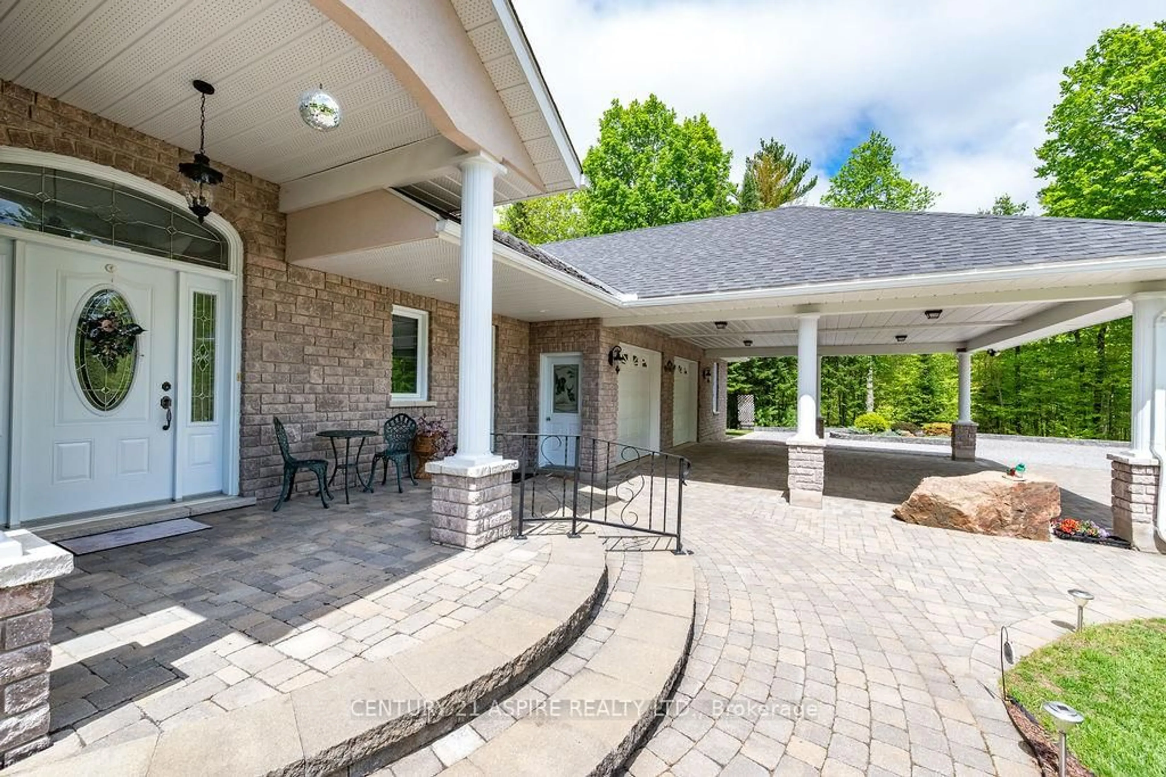 Patio, mountain view for 393 Portage Rd, Pembroke Ontario K8A 2W8