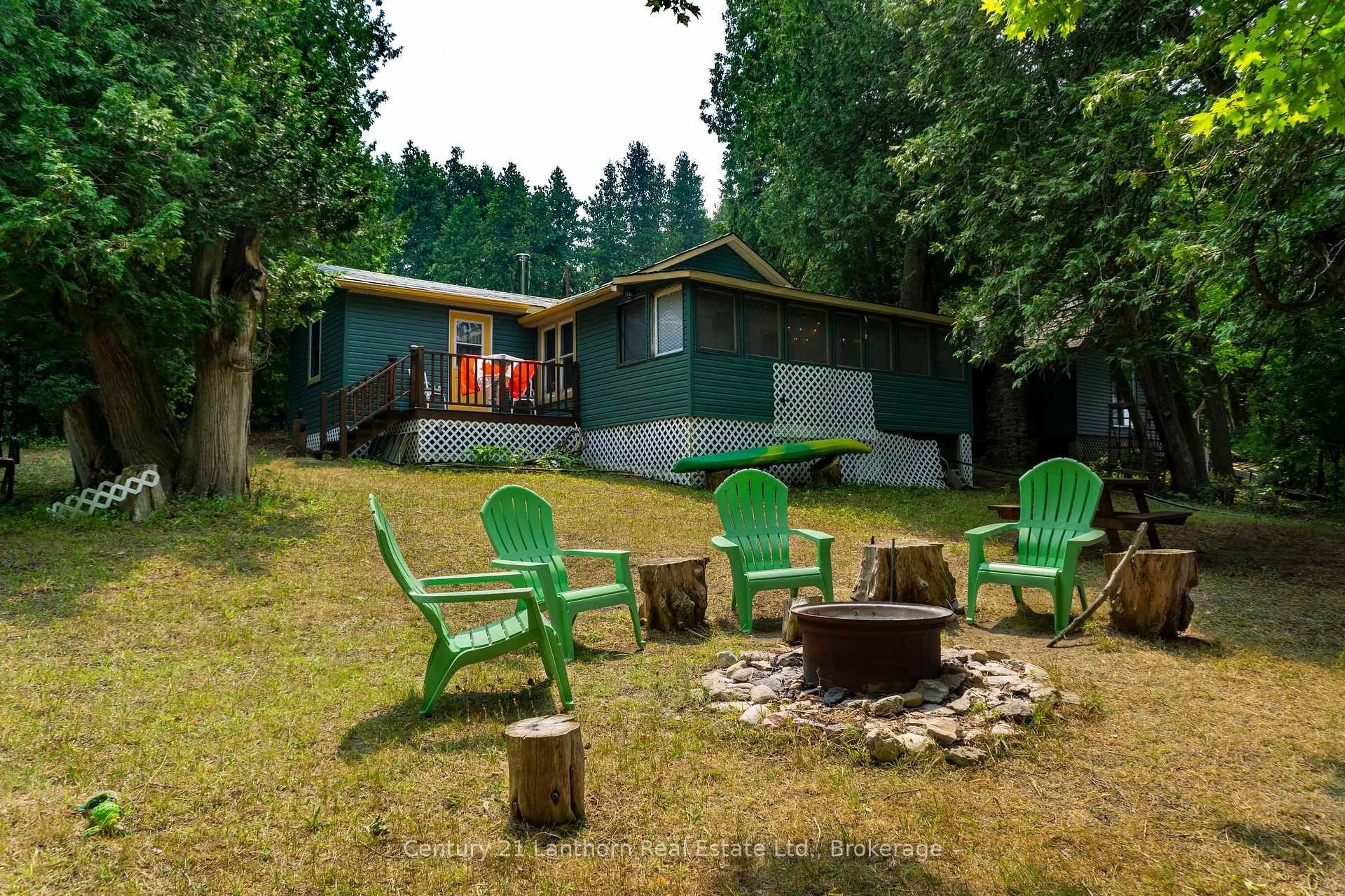 Patio, forest/trees view for 47 Blossom Lane, Prince Edward County Ontario K0K 1T0