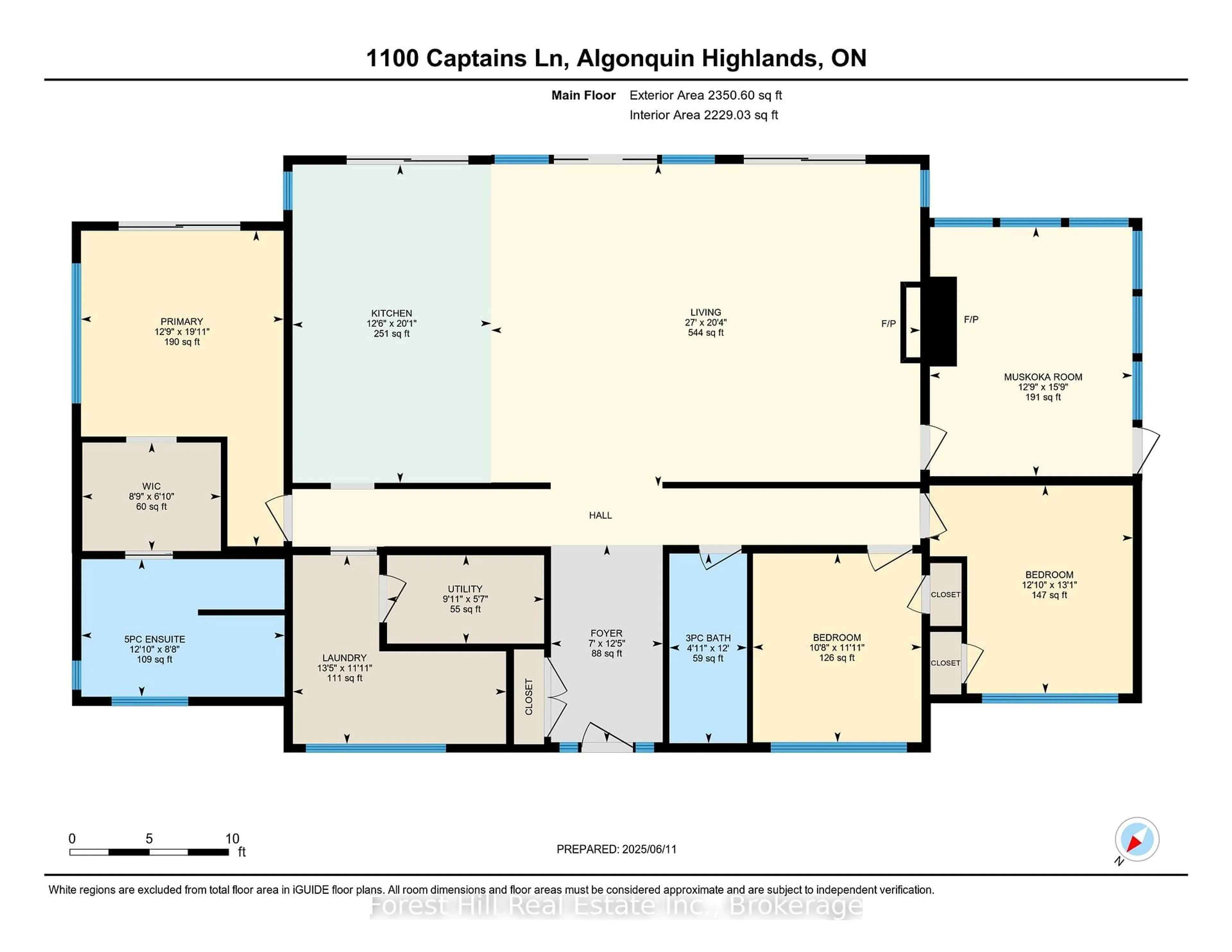 Floor plan for 1100 Captains Lane, Algonquin Highlands Ontario P0A 1E0