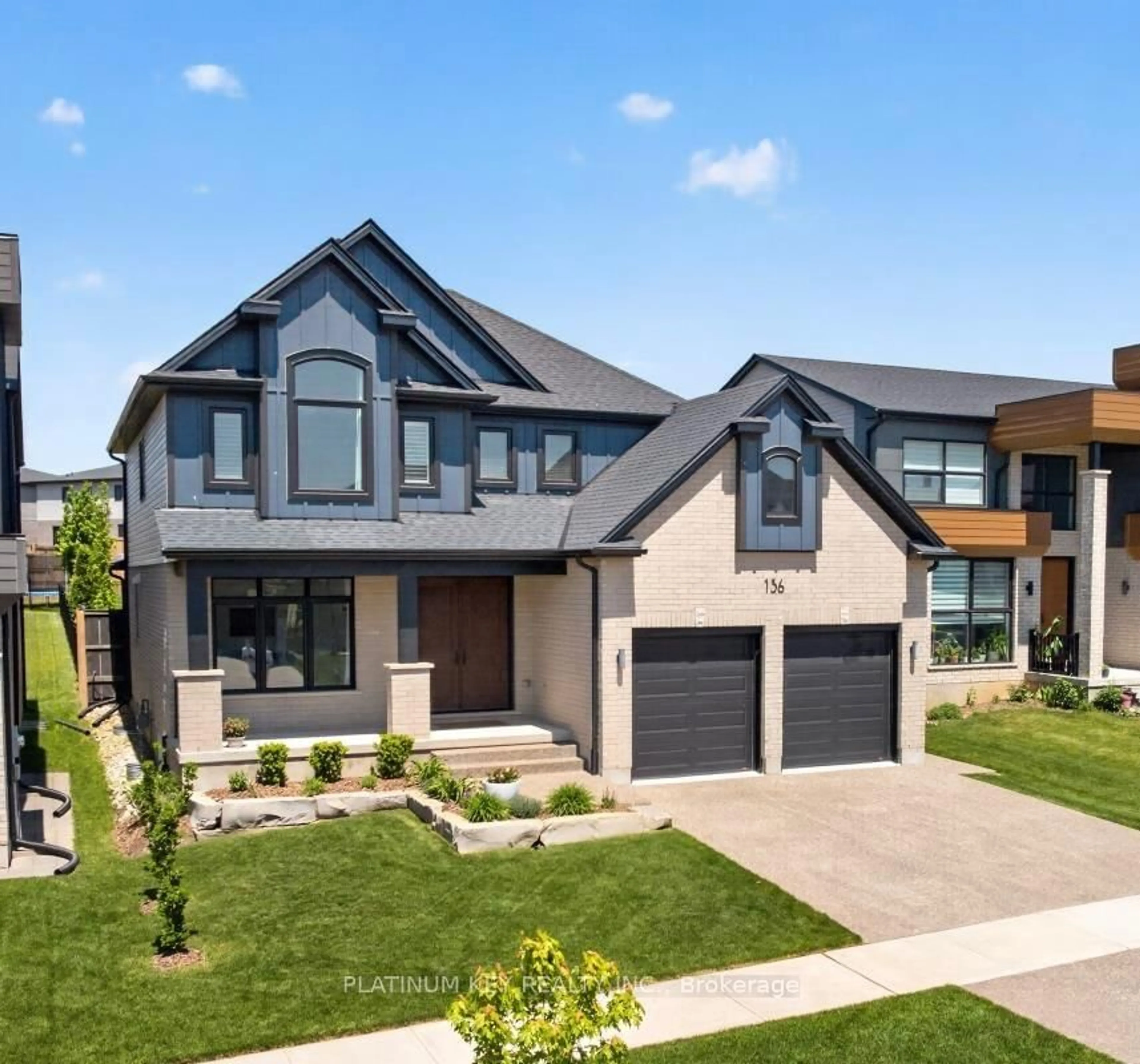 Home with brick exterior material, street for 136 Daventry Way, Middlesex Centre Ontario N0L 1R0