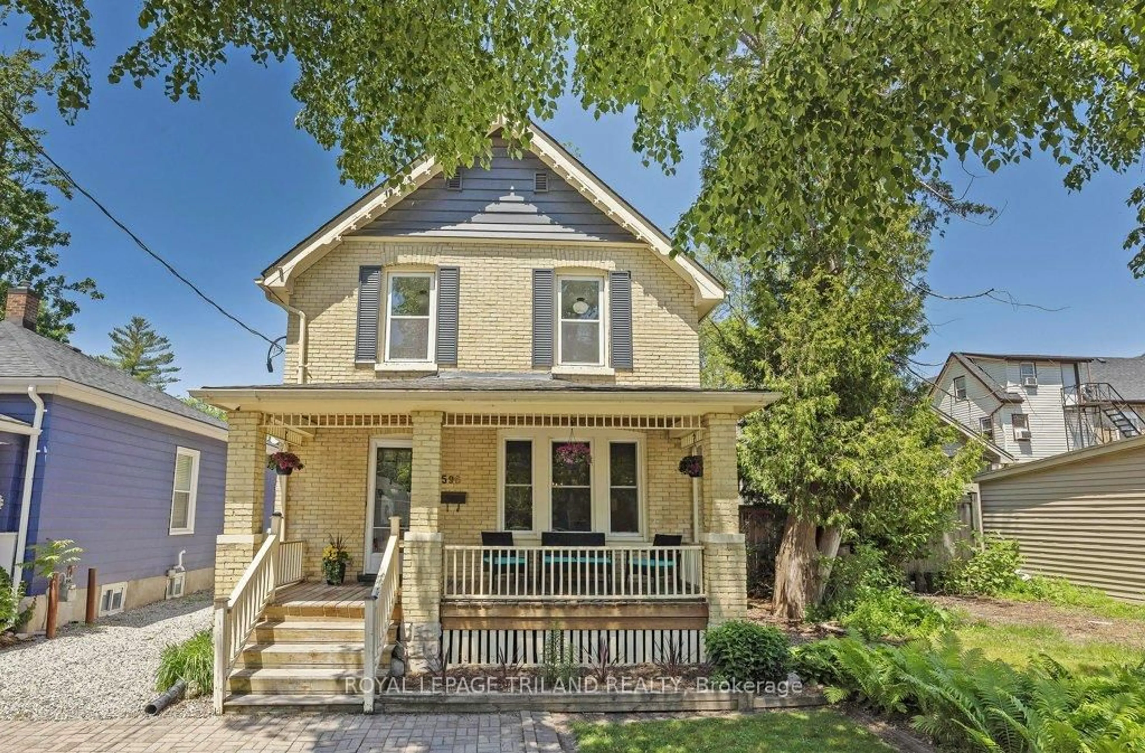 Home with brick exterior material, street for 596 Rosedale St, London East Ontario N6B 2C6