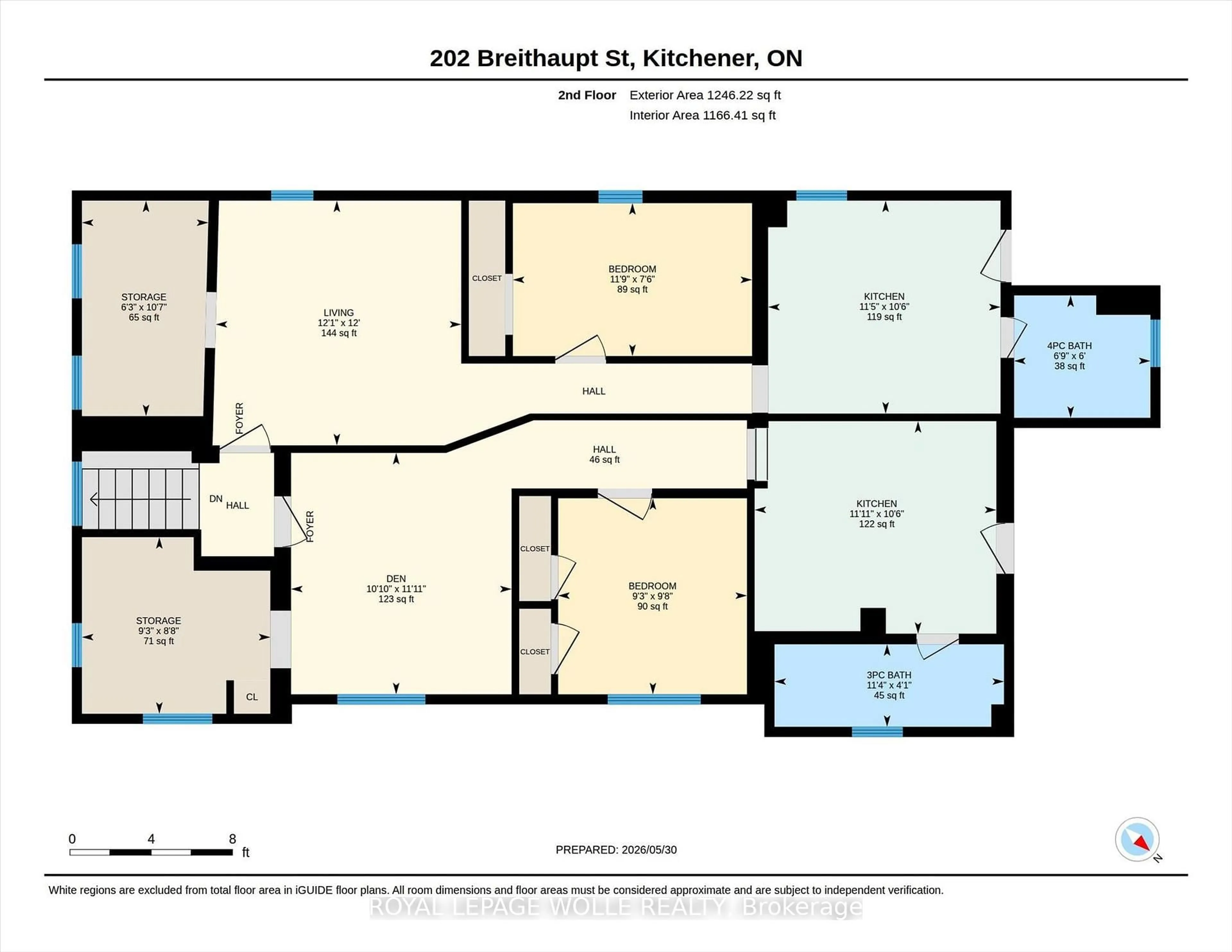 Floor plan for 202 Breithaupt St, Kitchener Ontario N2H 5H4