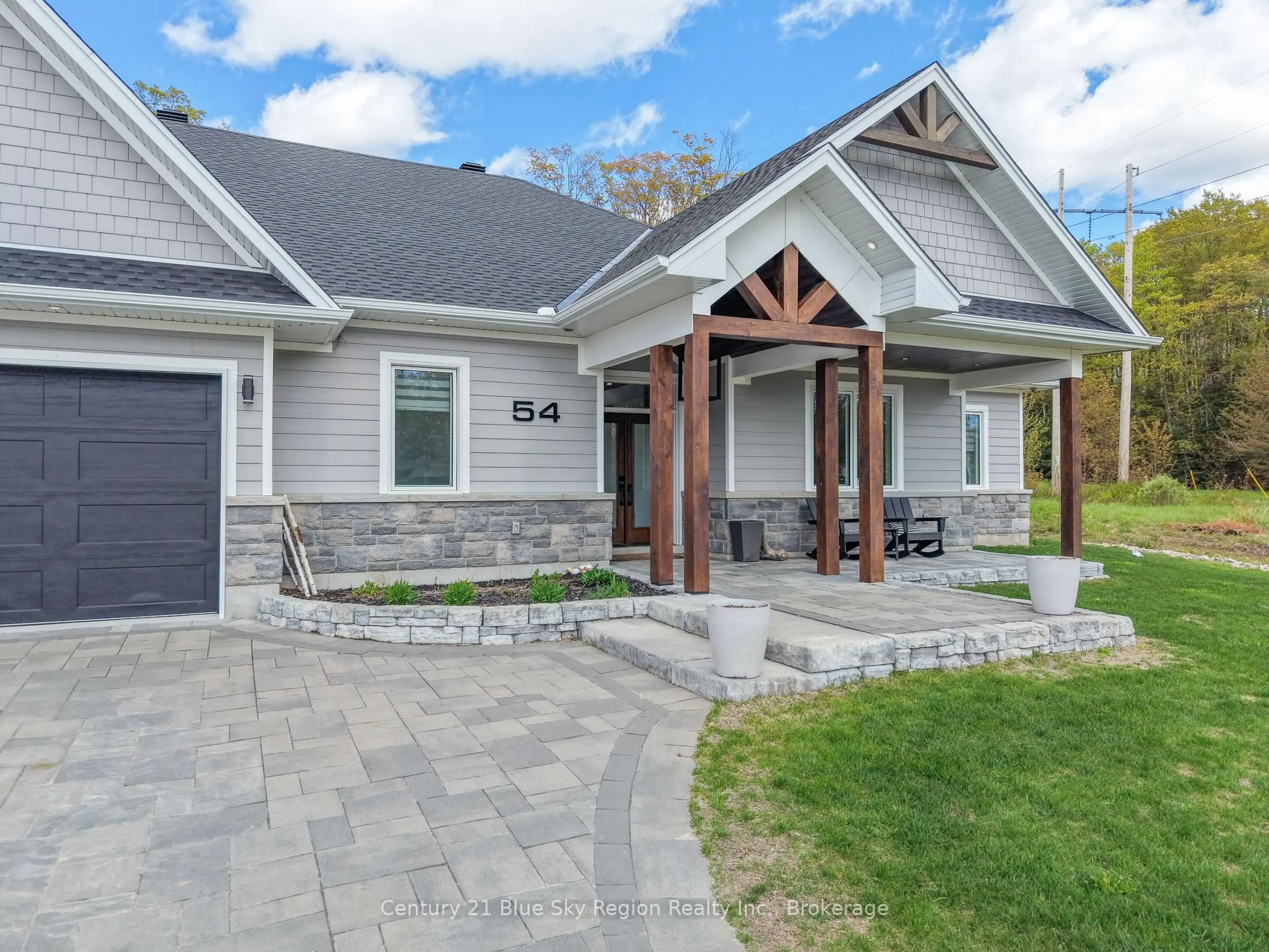 Home with brick exterior material, street for 54 Grey Stone Ave, North Bay Ontario P1C 0B9