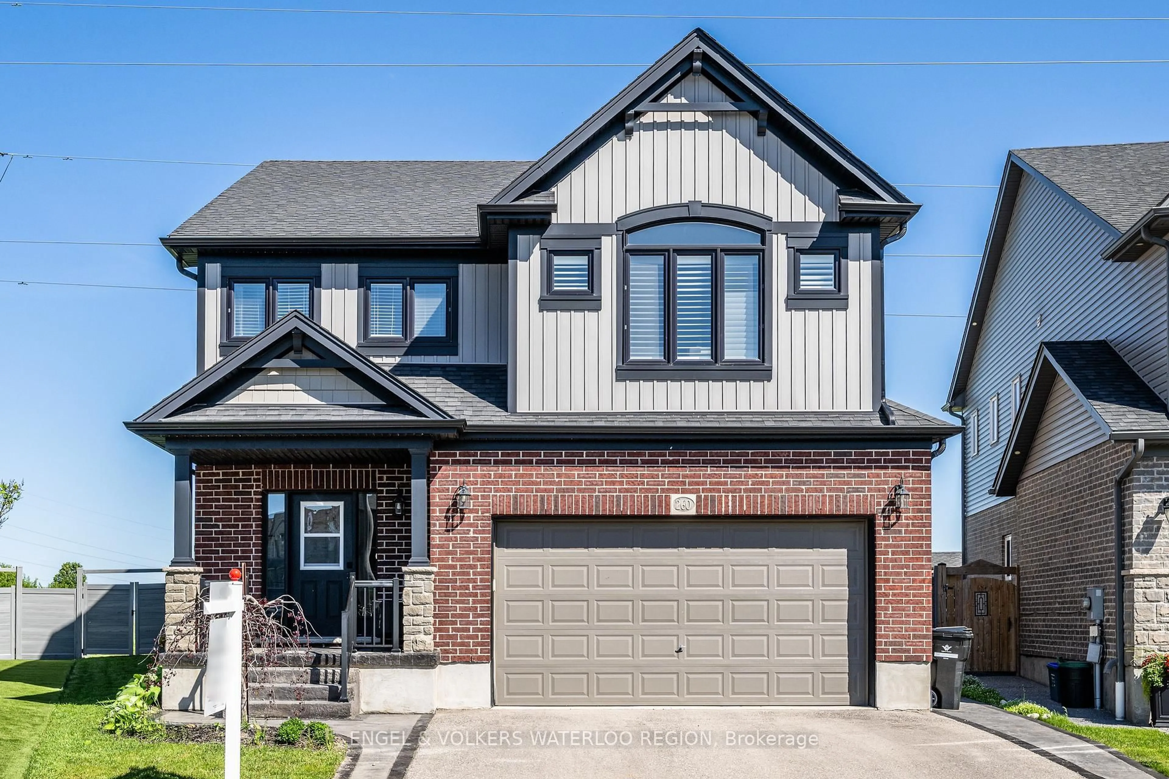 Home with brick exterior material, street for 260 Dewdrop Cres, Waterloo Ontario N2V 0A9