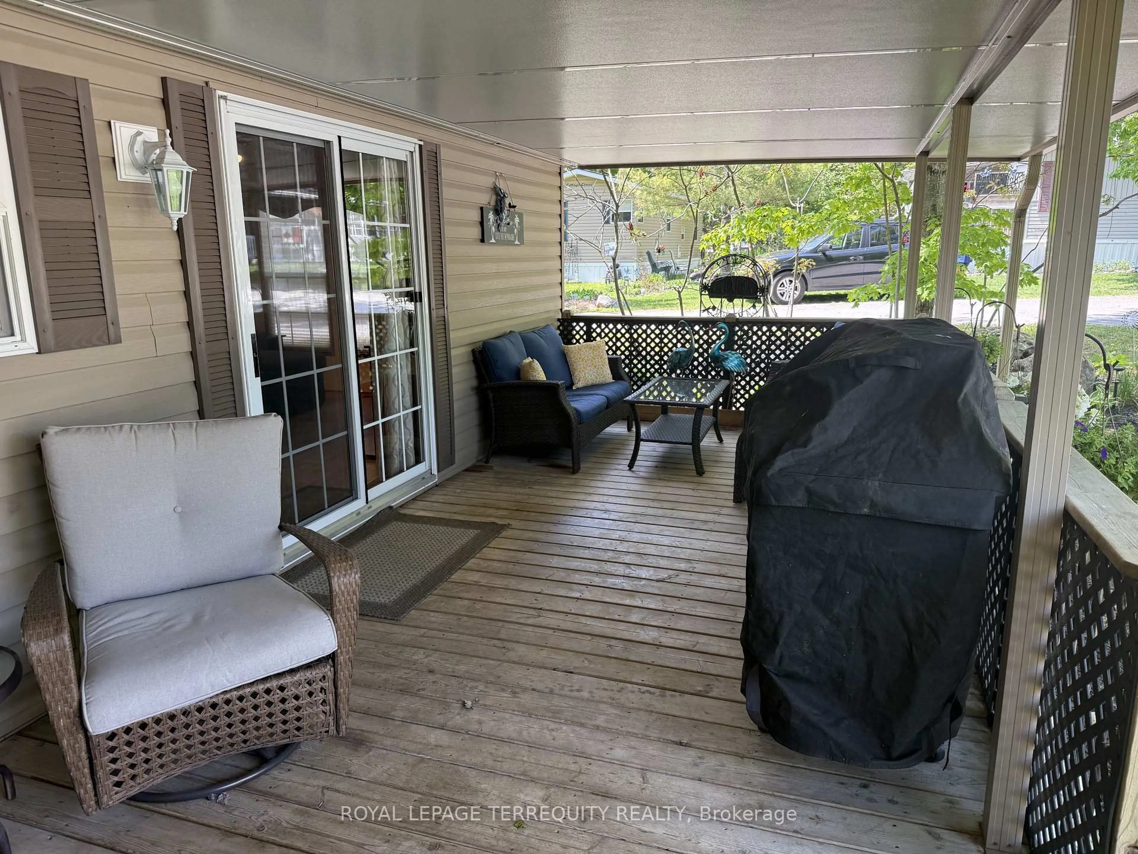 Patio, water/lake/river/ocean view for 16 Rockhaven, Selwyn Ontario K0L 2H0
