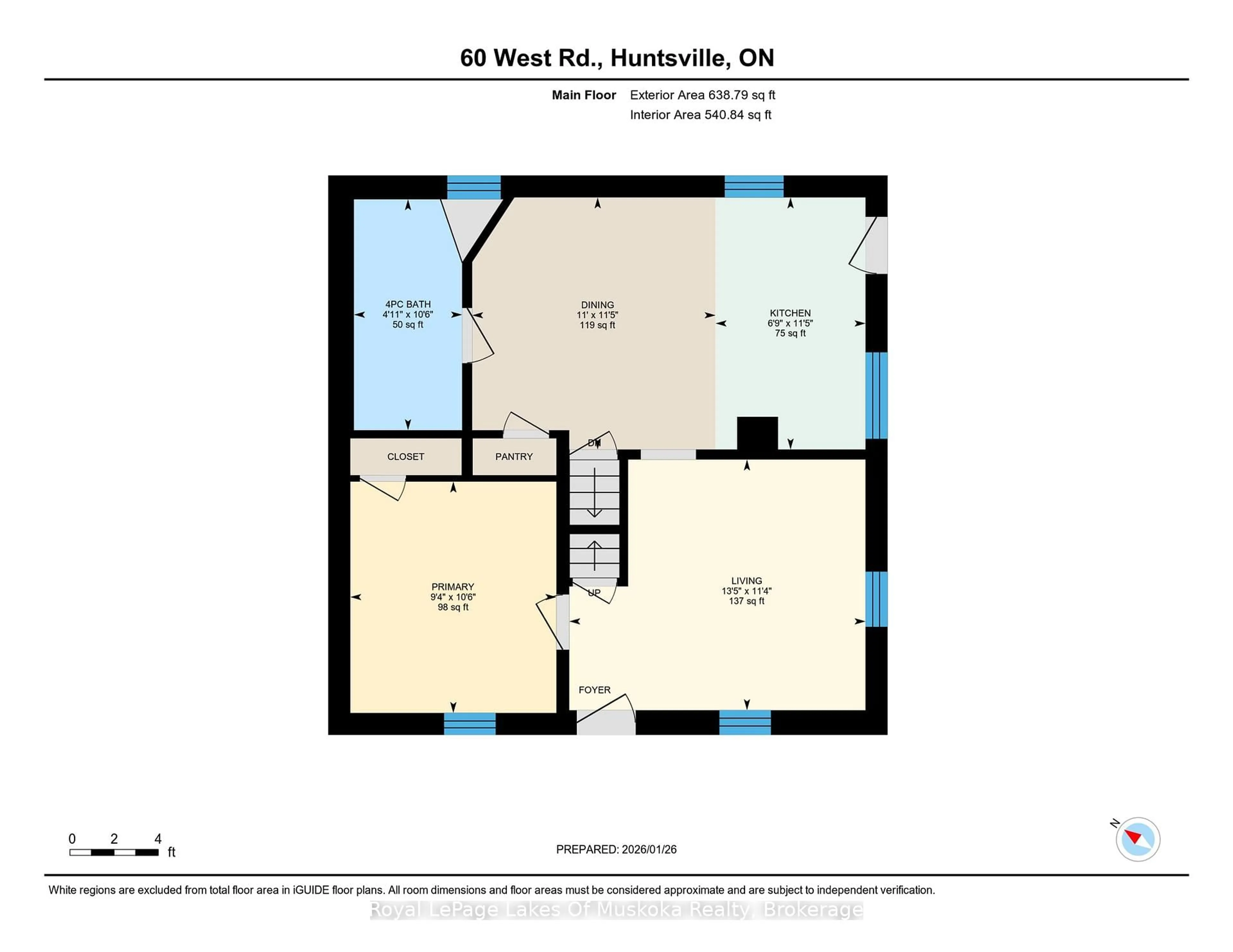 Floor plan for 60 West Rd, Huntsville Ontario P1H 1L8