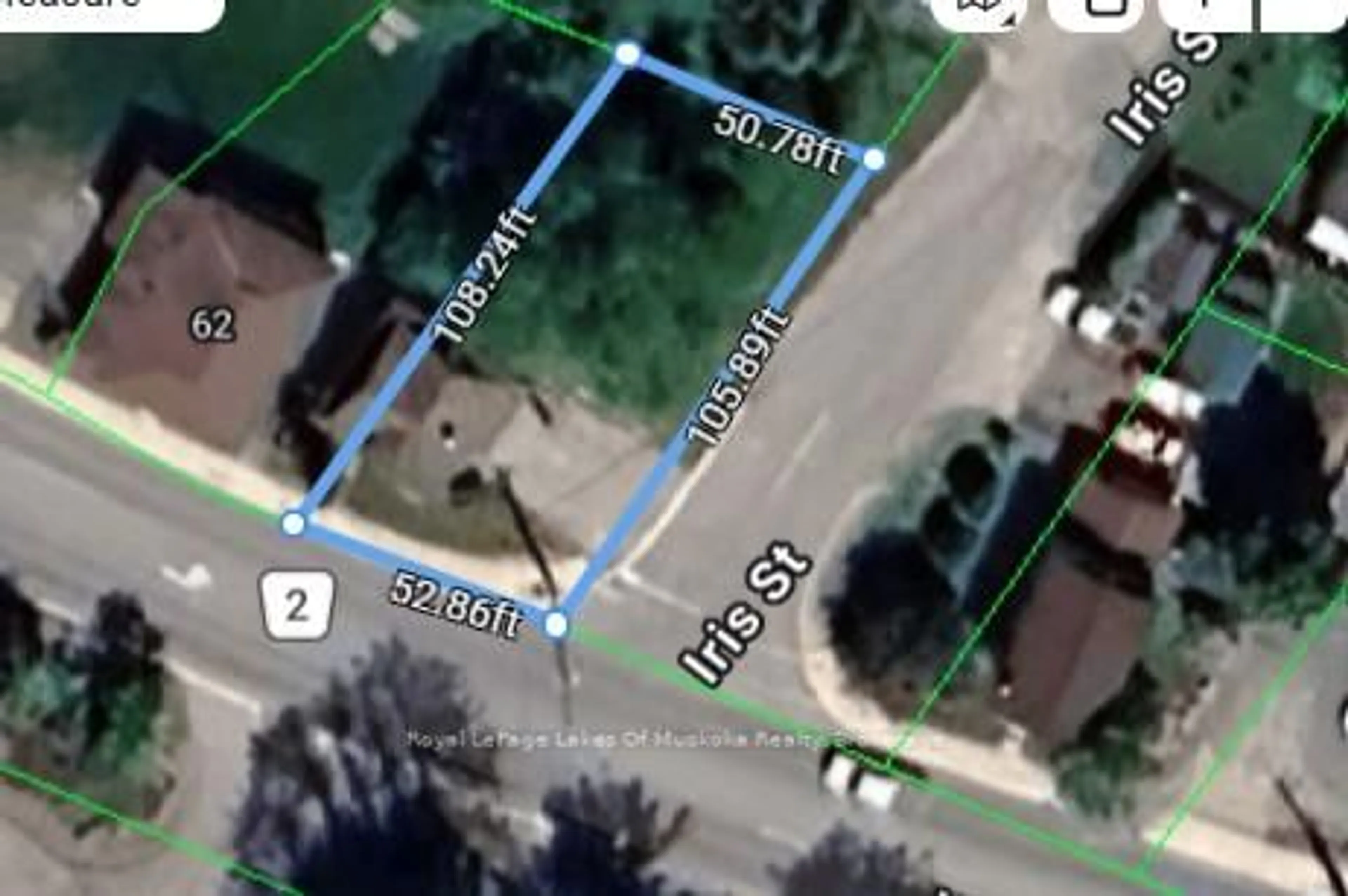 A pic from outside/outdoor area/front of a property/back of a property/a pic from drone, street for 60 West Rd, Huntsville Ontario P1H 1L8