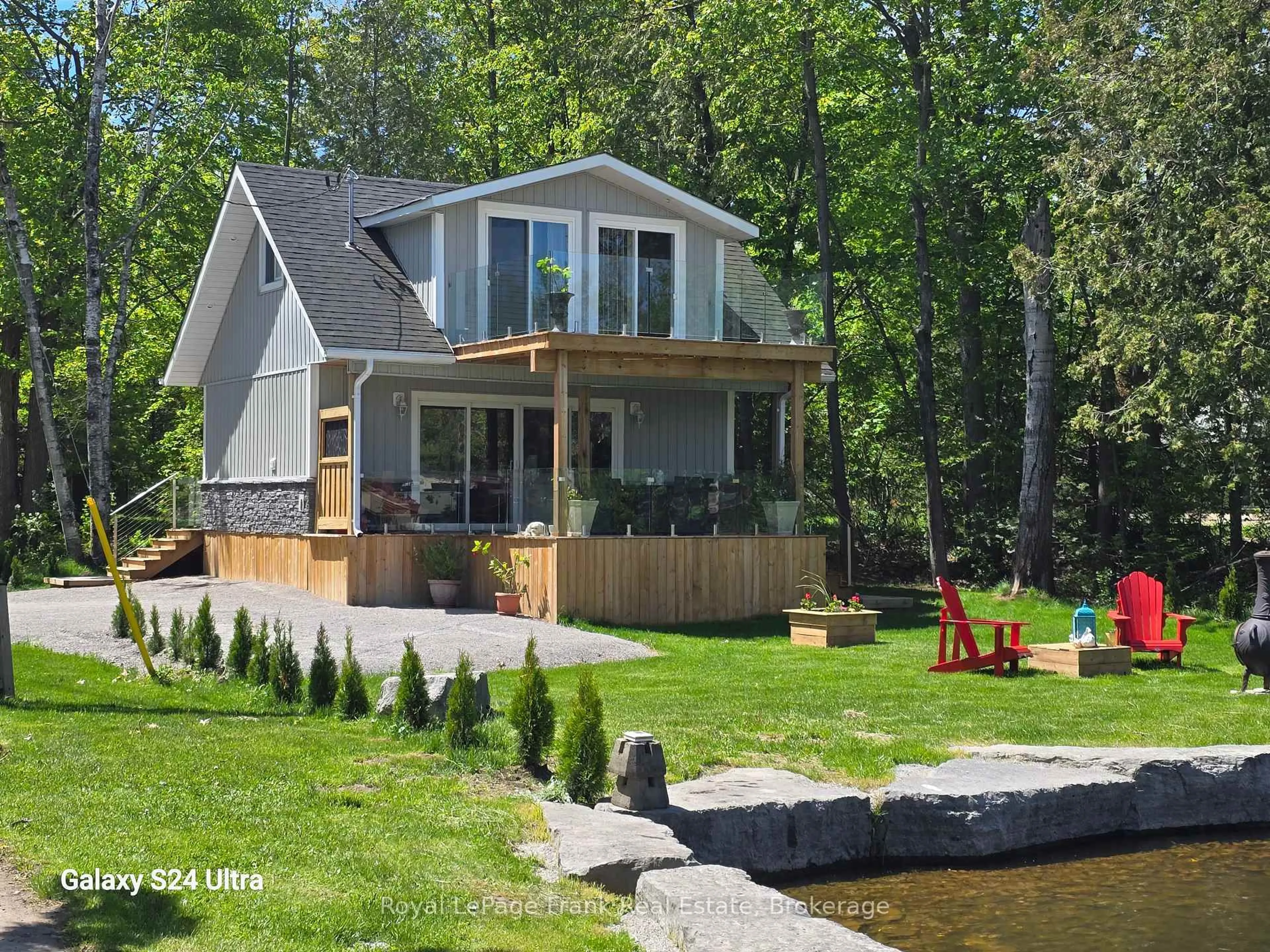 Home with vinyl exterior material, water/lake/river/ocean view for 71 Falls Bay Rd, Kawartha Lakes Ontario K0M 1A0