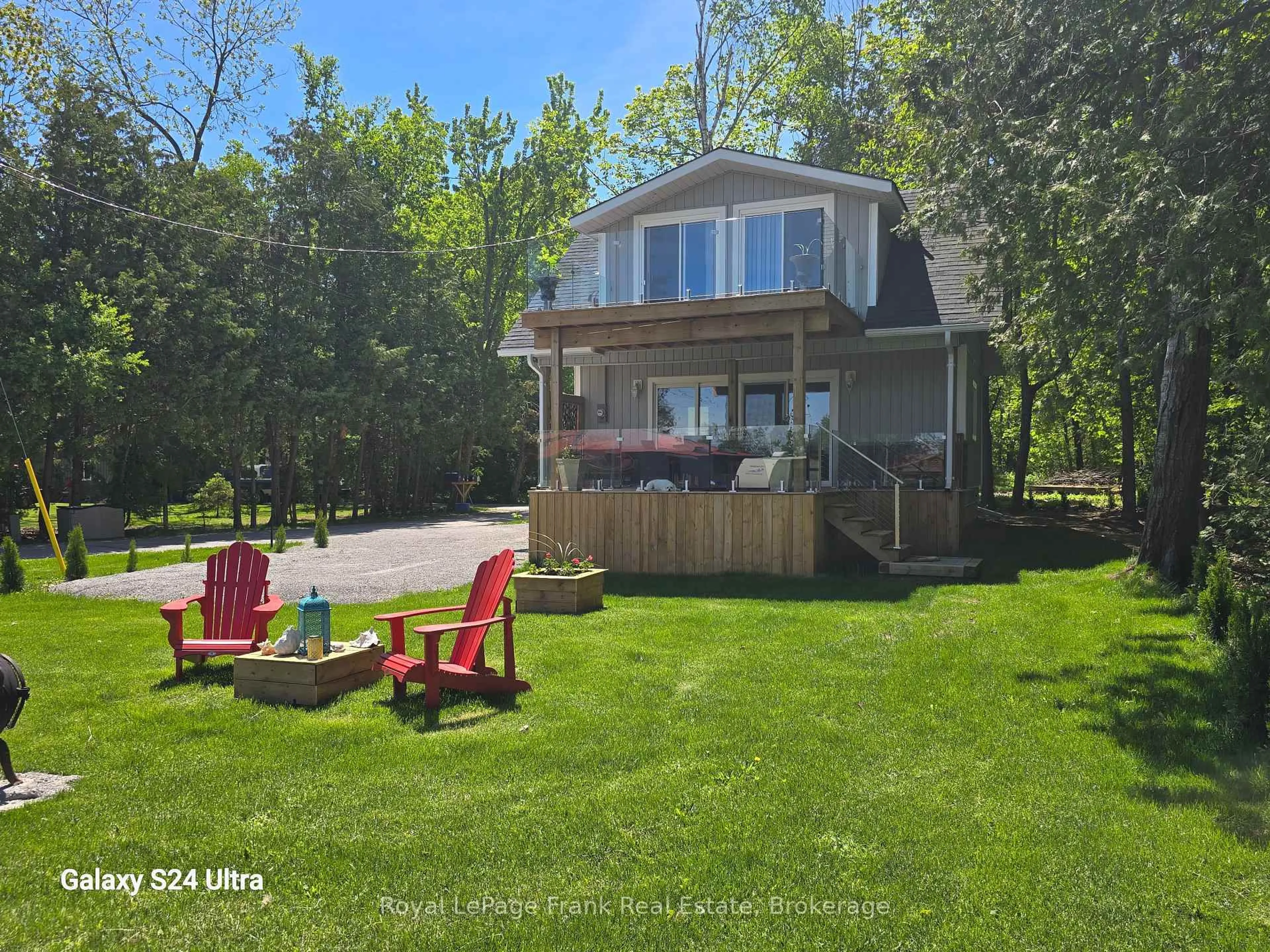 A pic from outside/outdoor area/front of a property/back of a property/a pic from drone, water/lake/river/ocean view for 71 Falls Bay Rd, Kawartha Lakes Ontario K0M 1A0