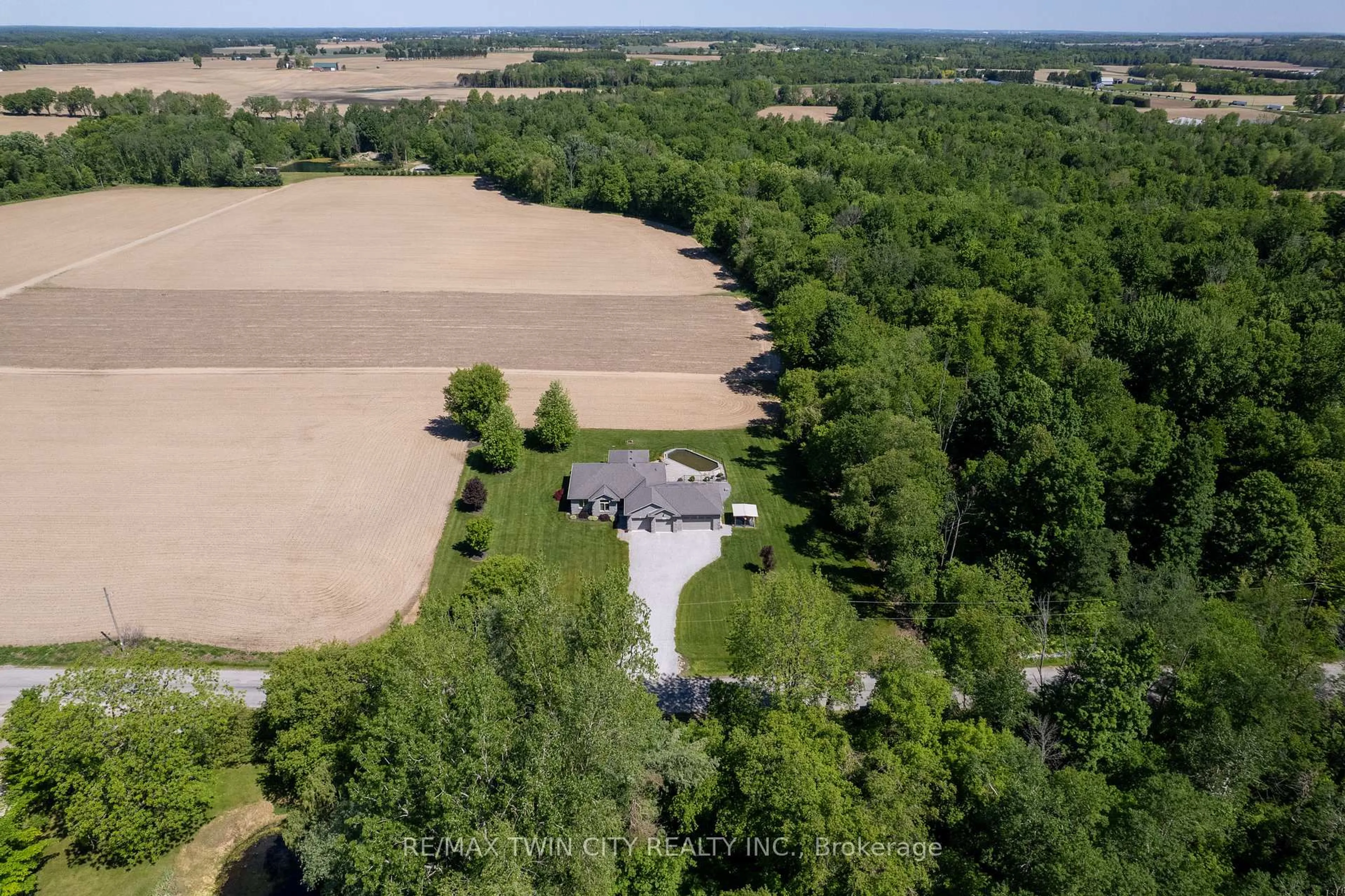 A pic from outside/outdoor area/front of a property/back of a property/a pic from drone, forest/trees view for 1827 WINDHAM RD. 3, Norfolk Ontario N0E 1R0