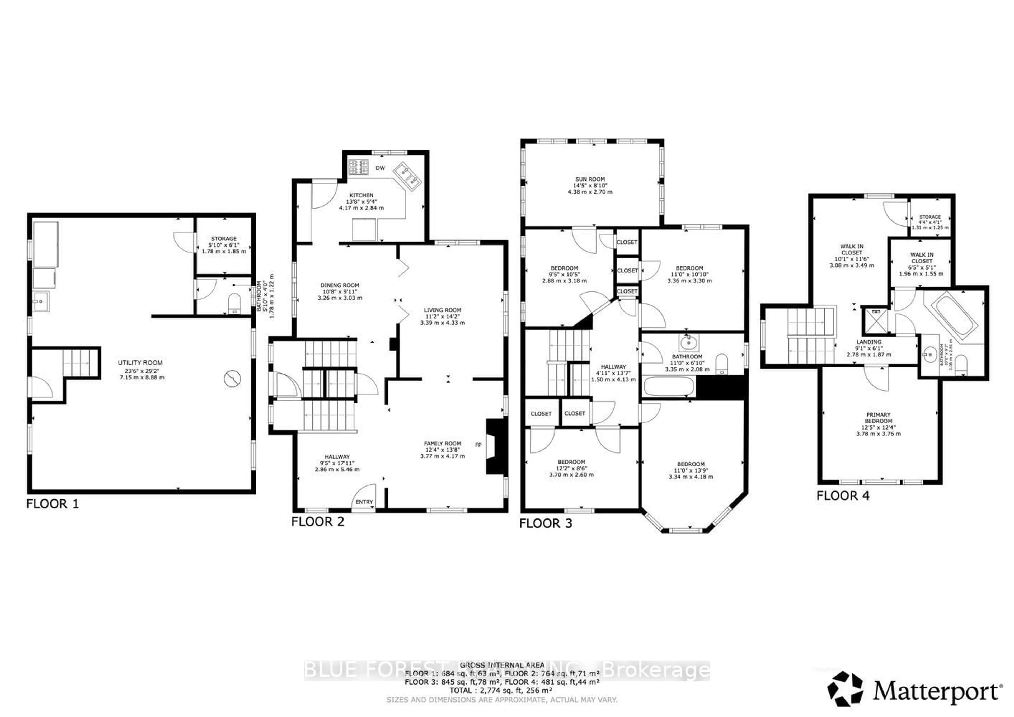 Floor plan for 46 Gladstone Ave, St. Thomas Ontario N5R 2L6