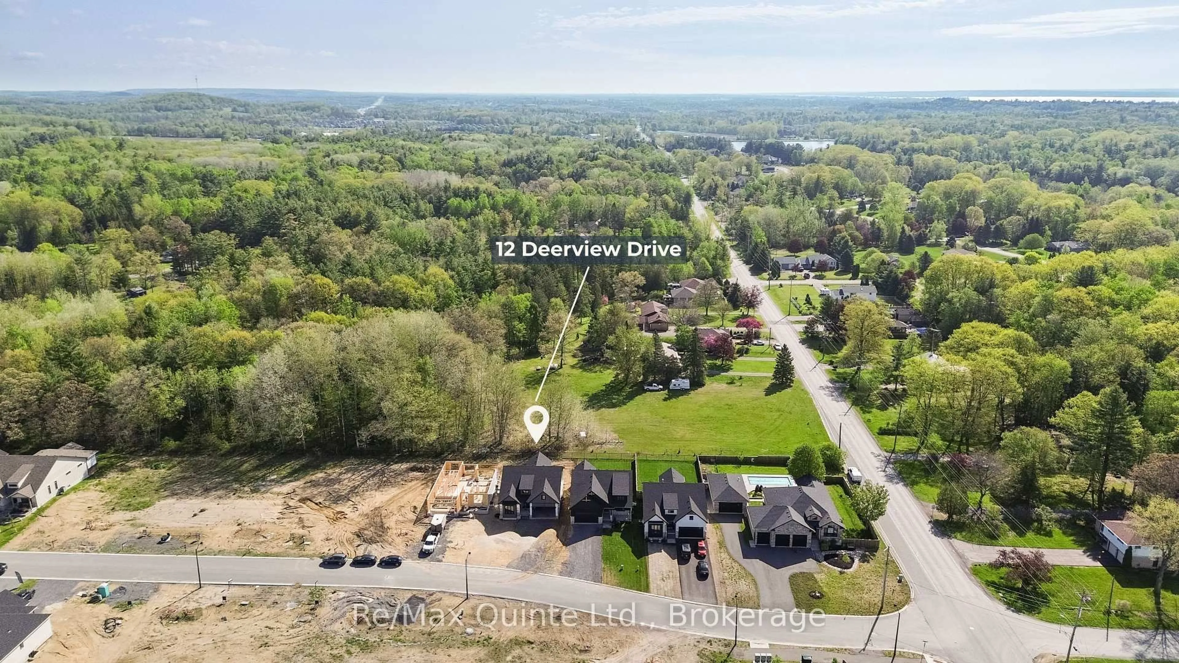 A pic from outside/outdoor area/front of a property/back of a property/a pic from drone, unknown for 12 Deerview Dr, Quinte West Ontario K8V 0L8