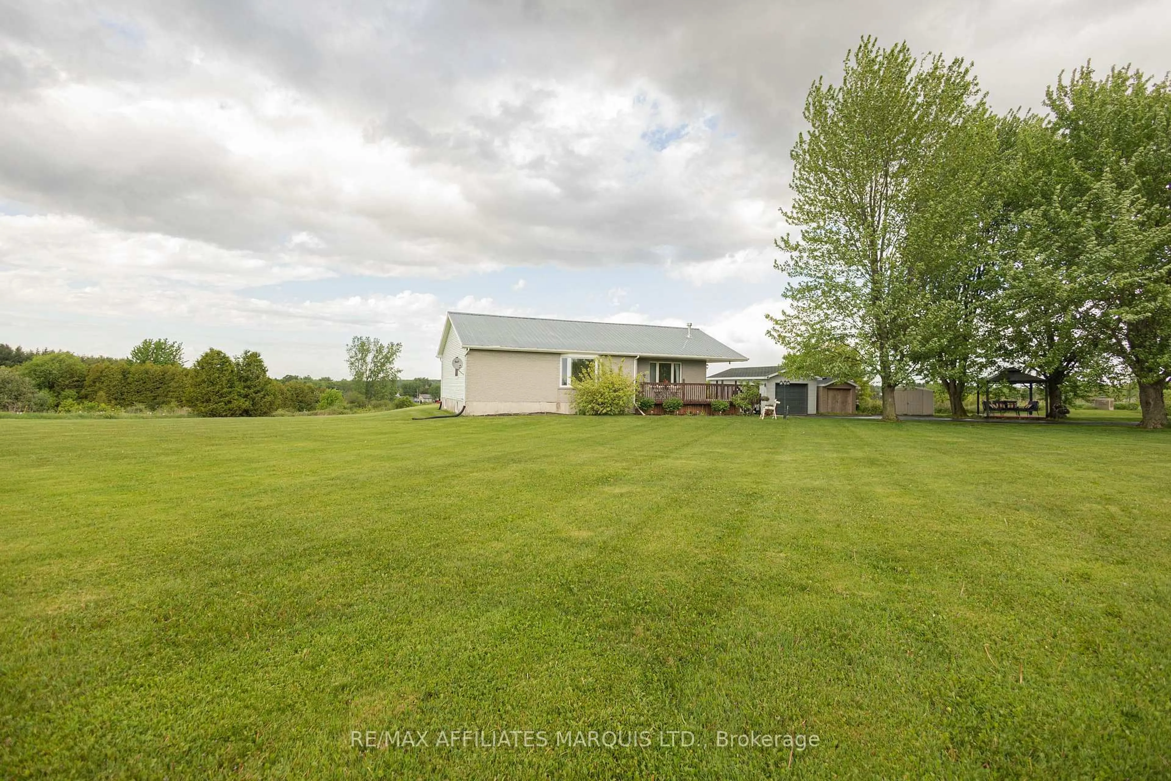 A pic from outside/outdoor area/front of a property/back of a property/a pic from drone, water/lake/river/ocean view for 16825 County Rd 15 Rd, North Stormont Ontario K0C 1W0