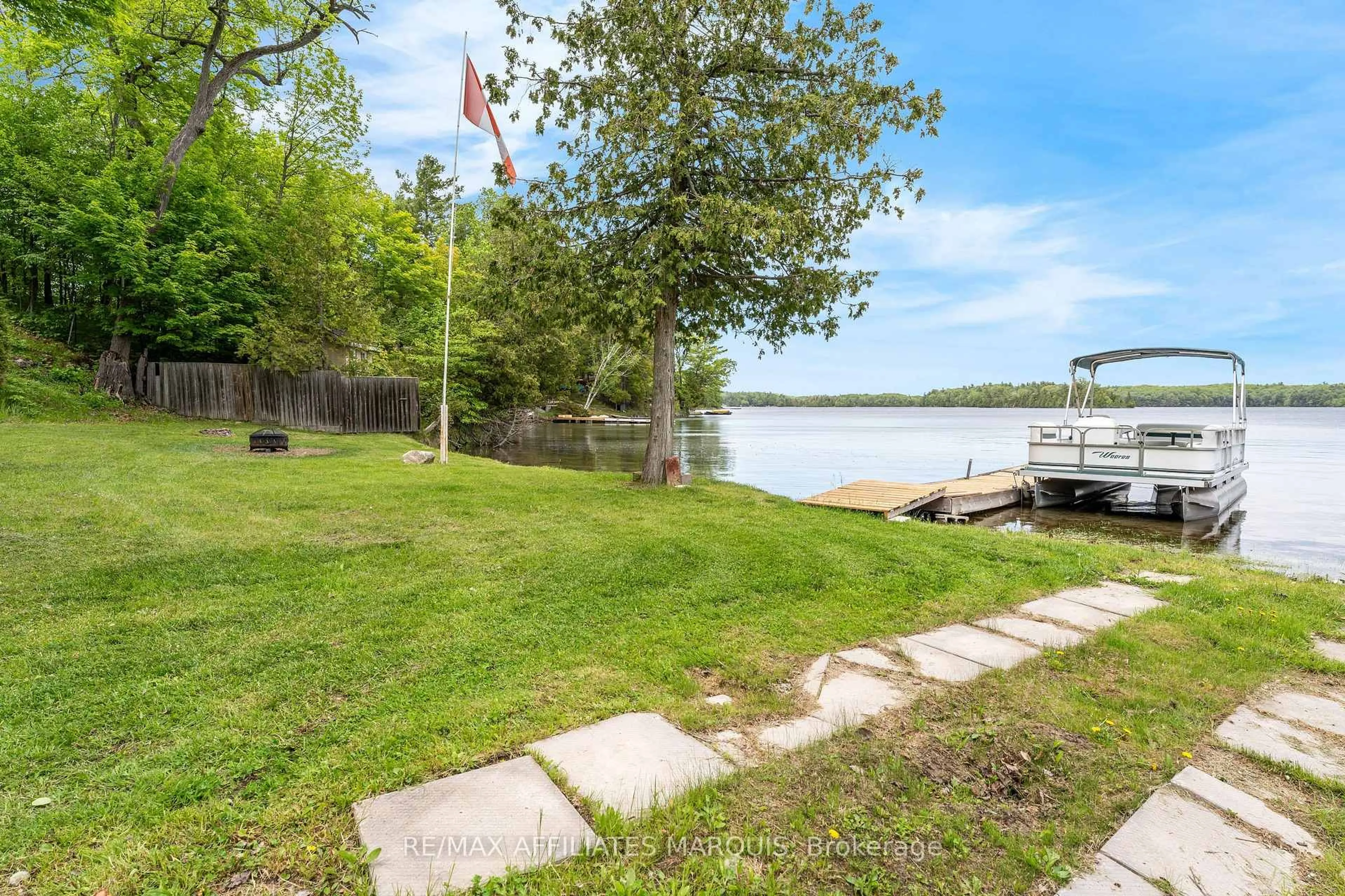 Patio, water/lake/river/ocean view for 91 West Shore Lane, Sharbot Lake Ontario K0H 2P0