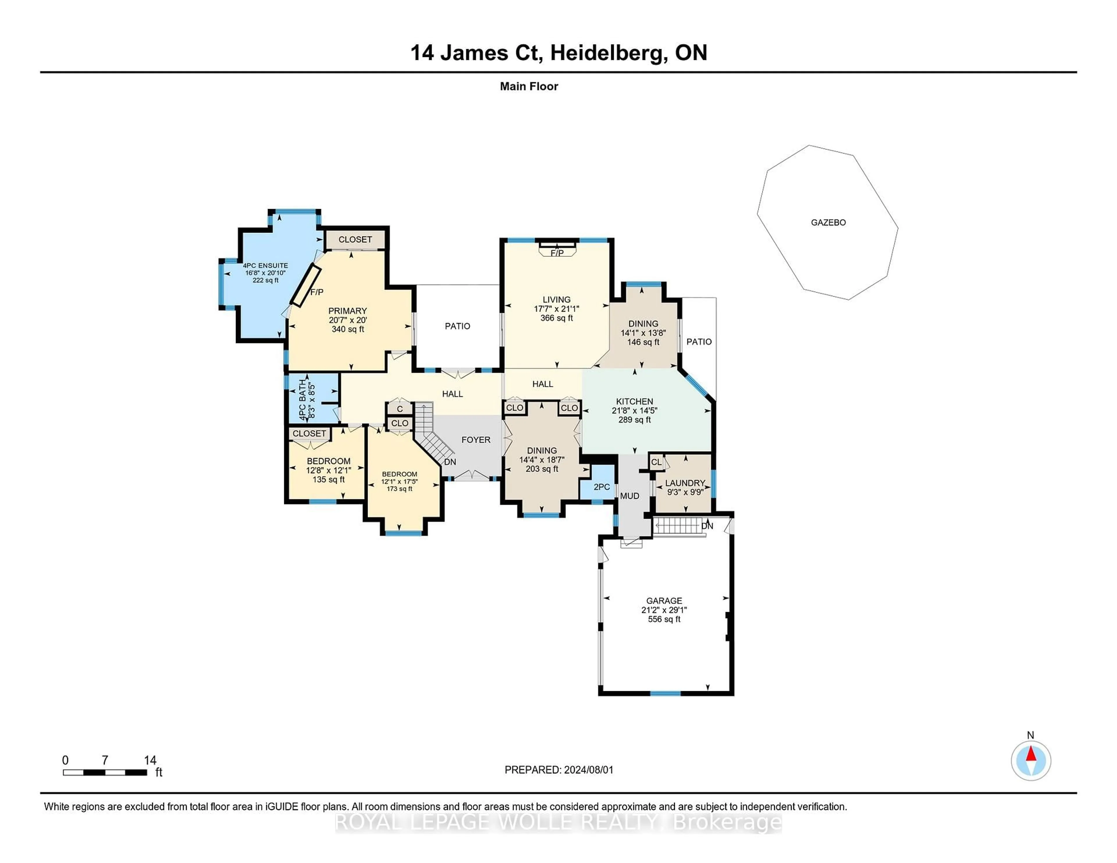 Floor plan for 14 James Crt, Woolwich Ontario N0B 2M1