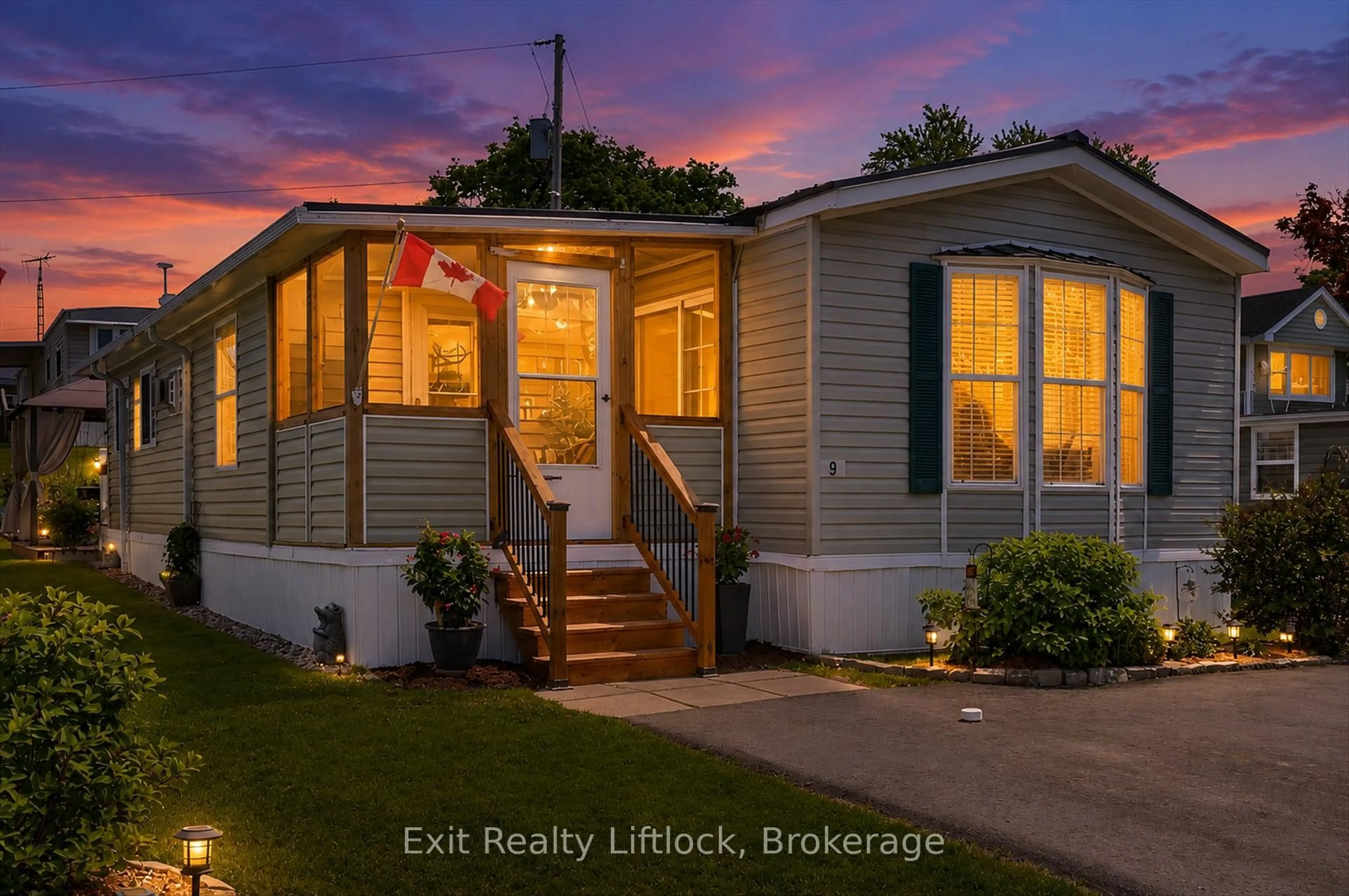 Home with vinyl exterior material, street for 9 Poplar Dr, Otonabee-South Monaghan Ontario K0L 2G0