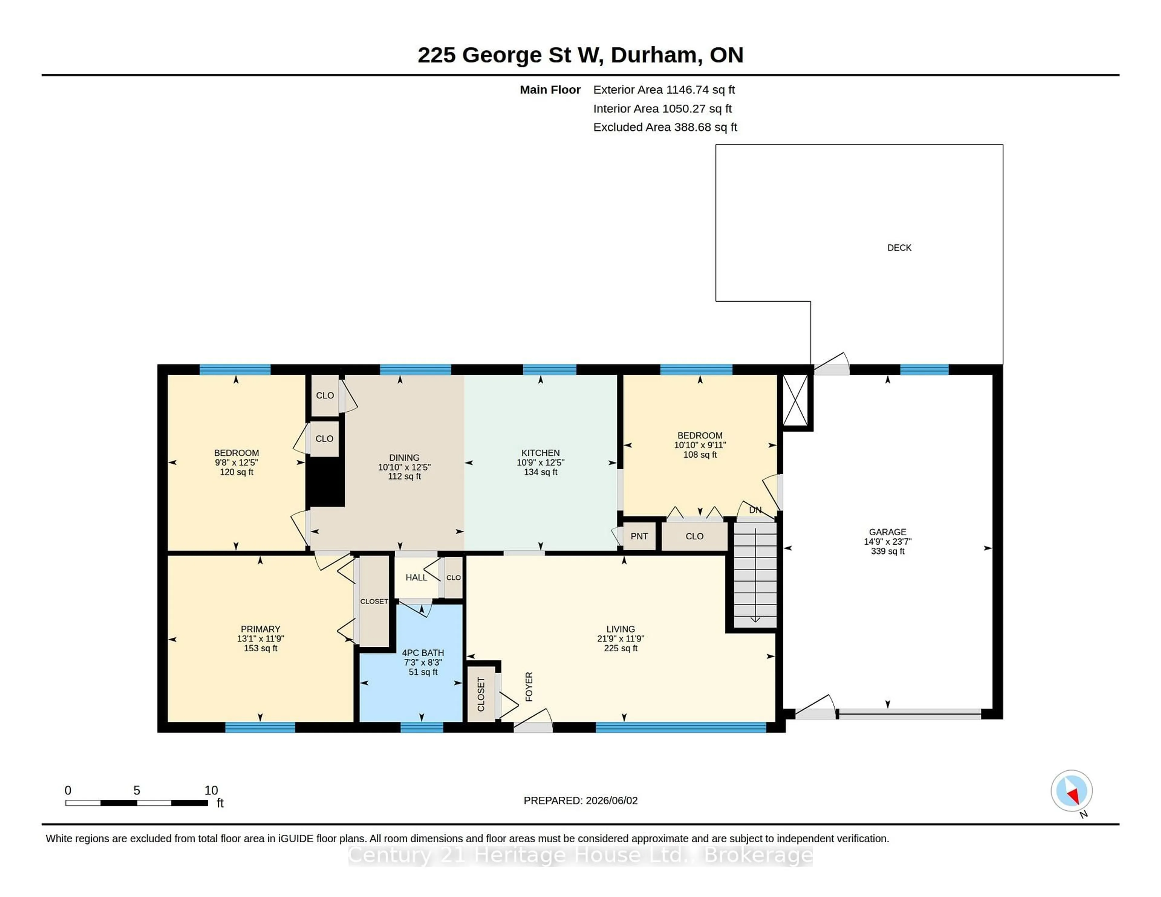 Floor plan for 225 George St, West Grey Ontario N0G 1R0