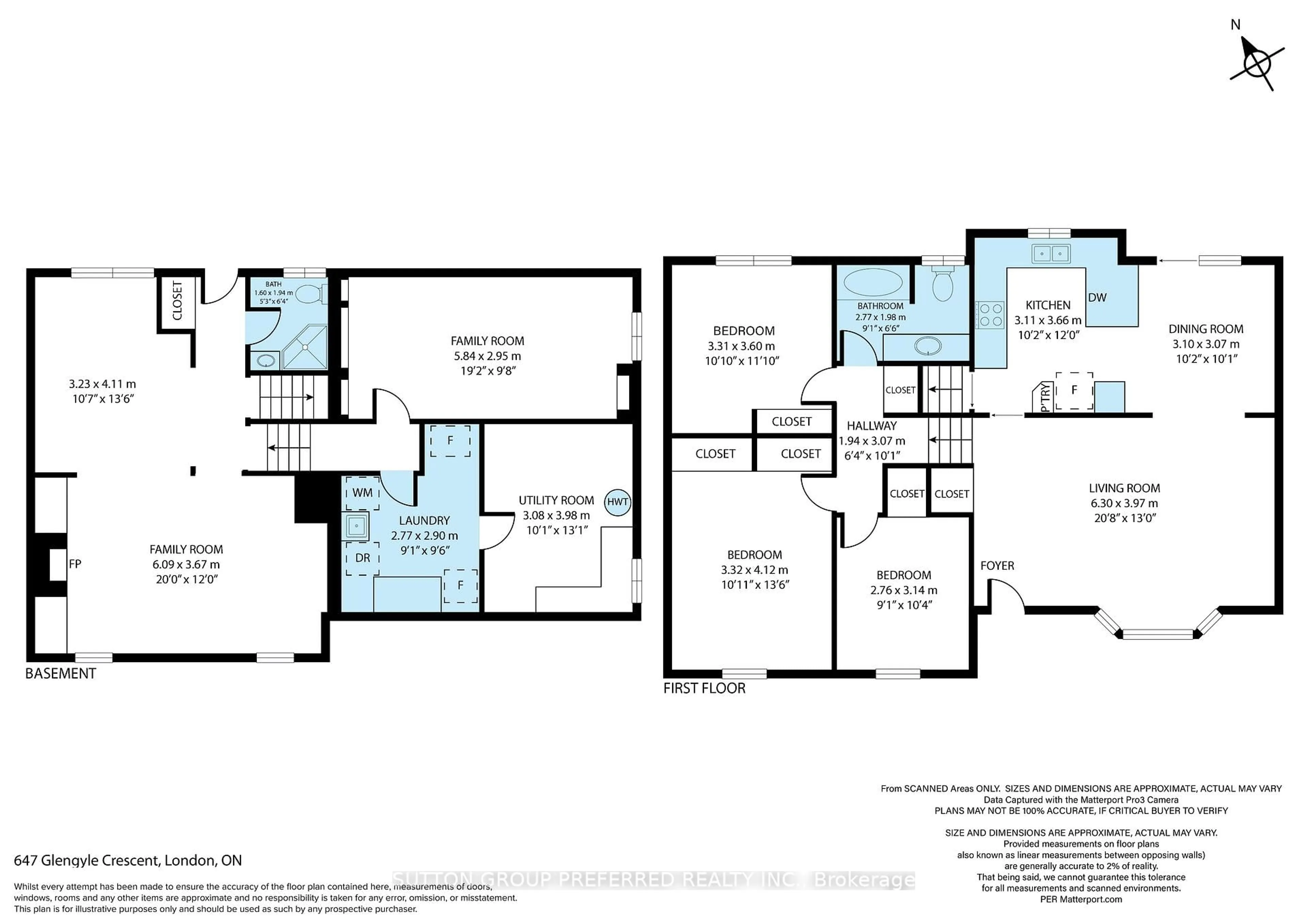 Floor plan for 647 Glengyle Cres, London North Ontario N5X 1X8