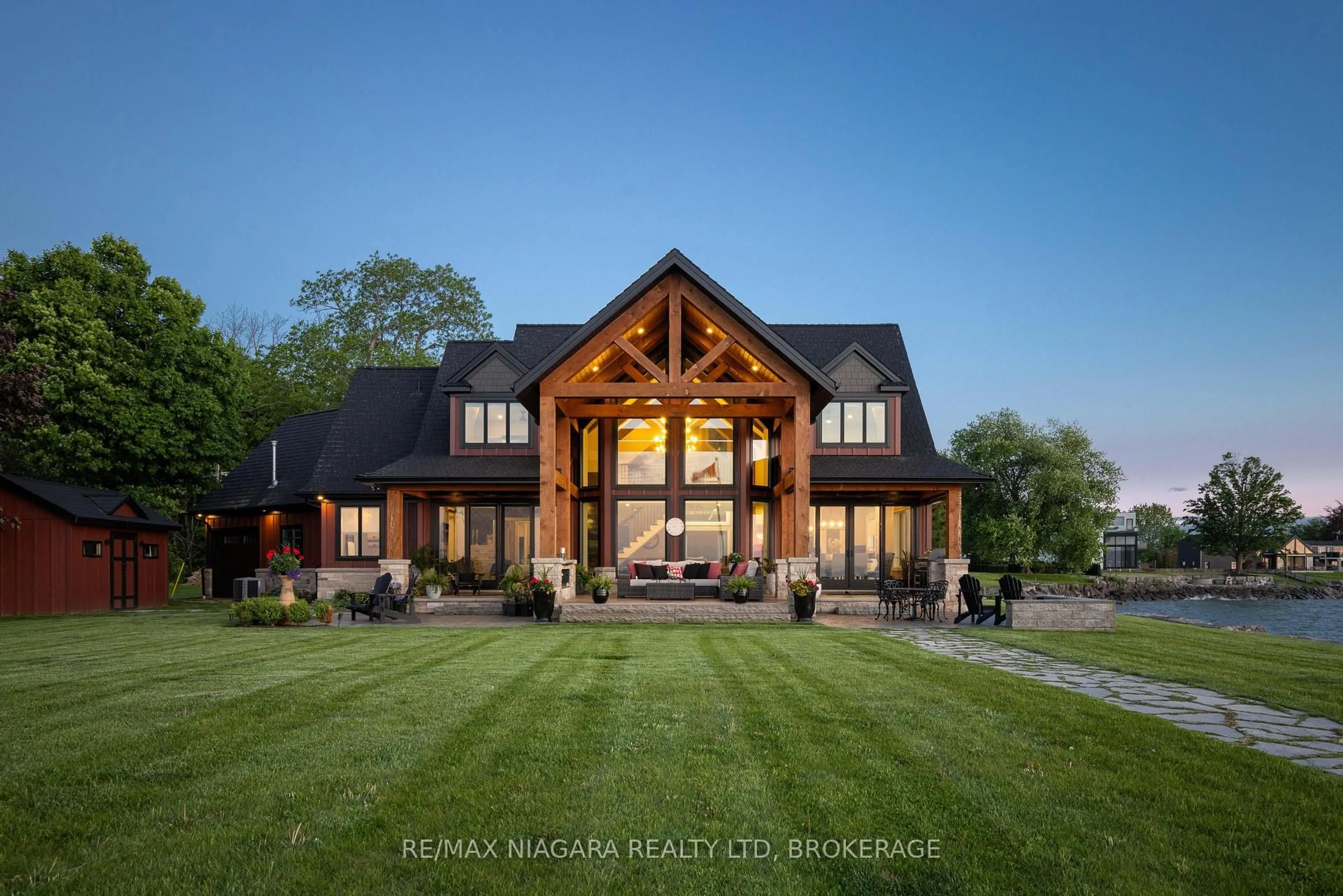 Home with brick exterior material, mountain view for 6 Firelane 4B Rd, Niagara-on-the-Lake Ontario L0S 1J0