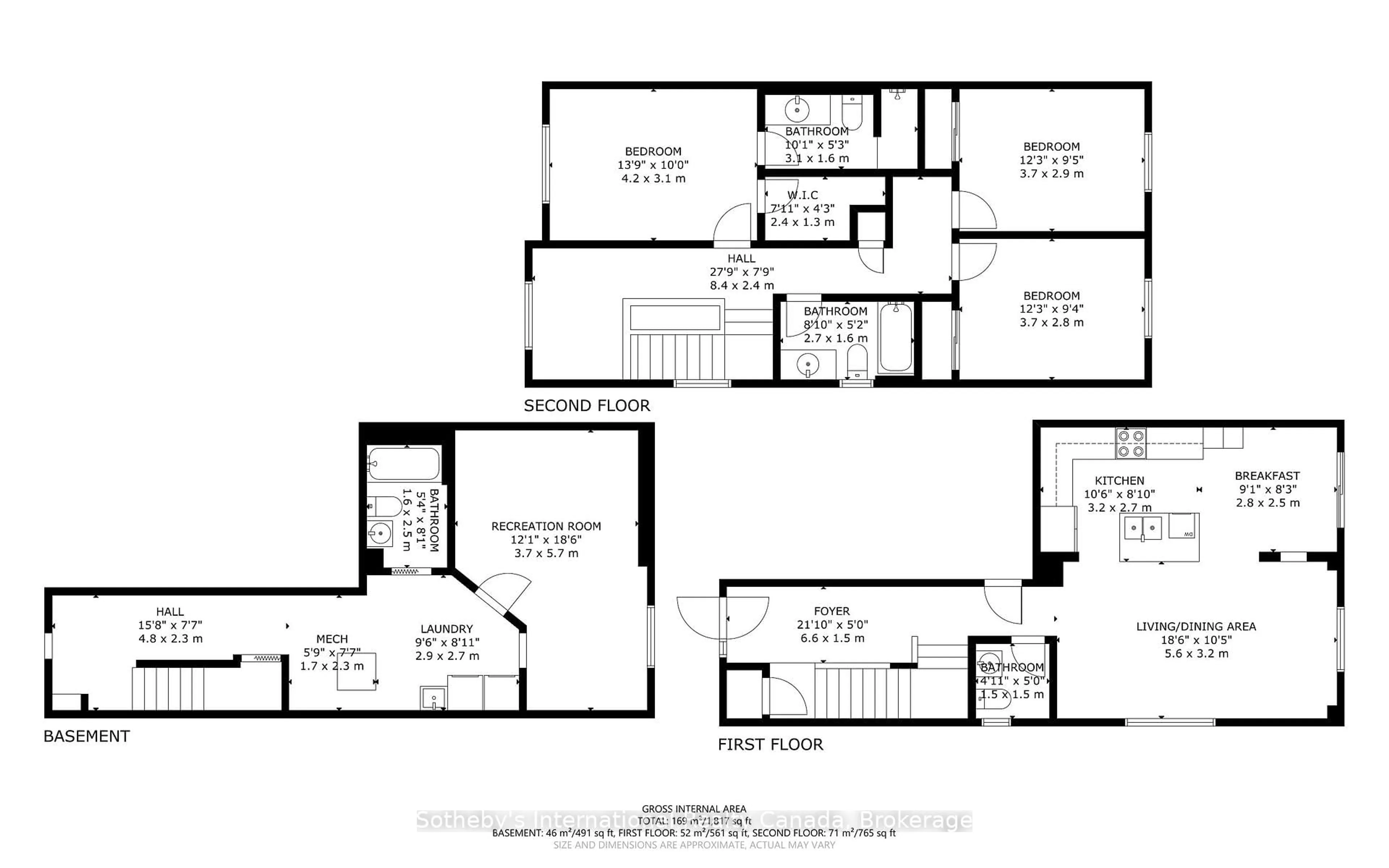Floor plan for 17 Dwyer Crt, Brantford Ontario N3T 0G8