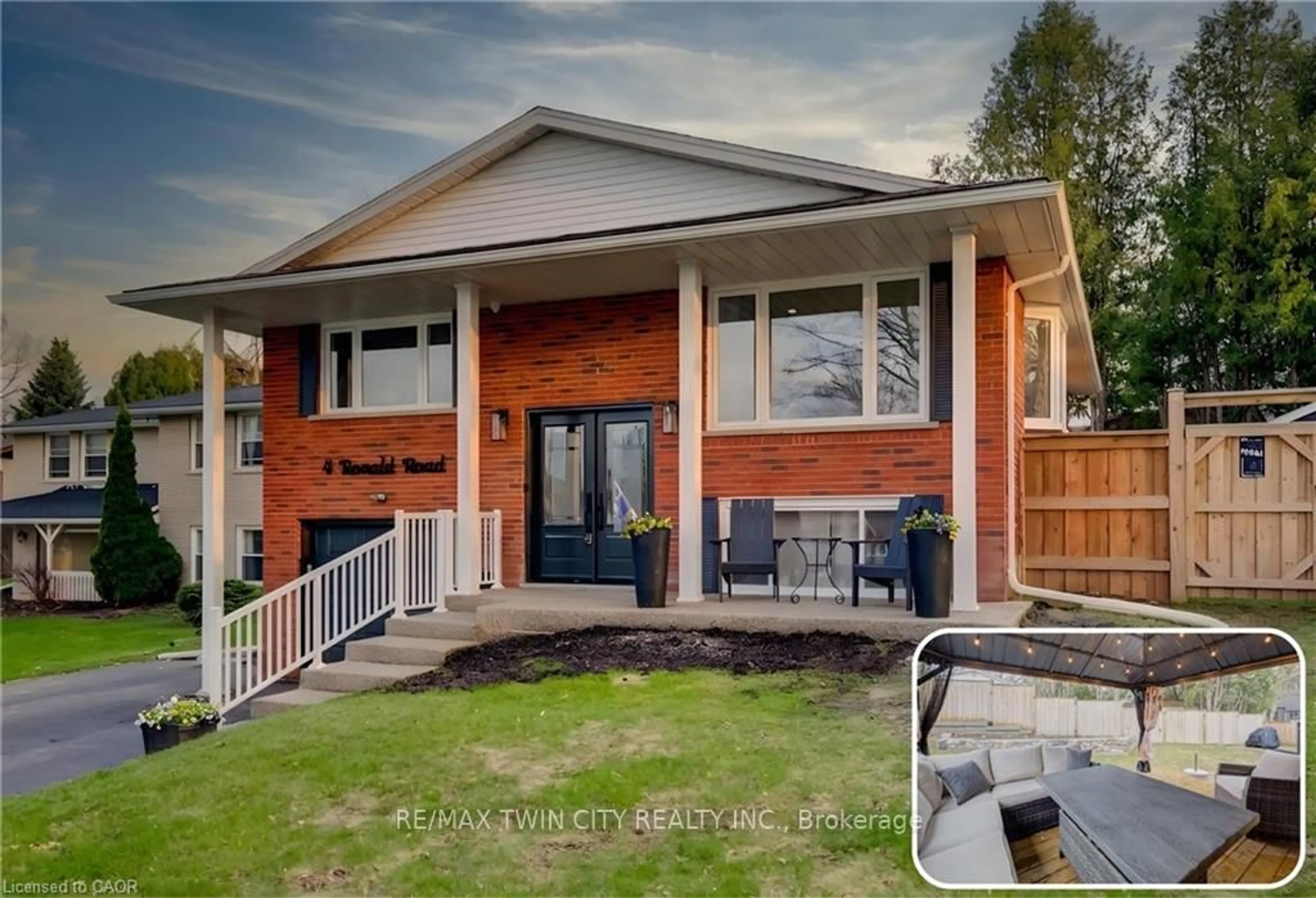 Home with brick exterior material, street for 4 Ronald Rd, Cambridge Ontario N1S 4N1