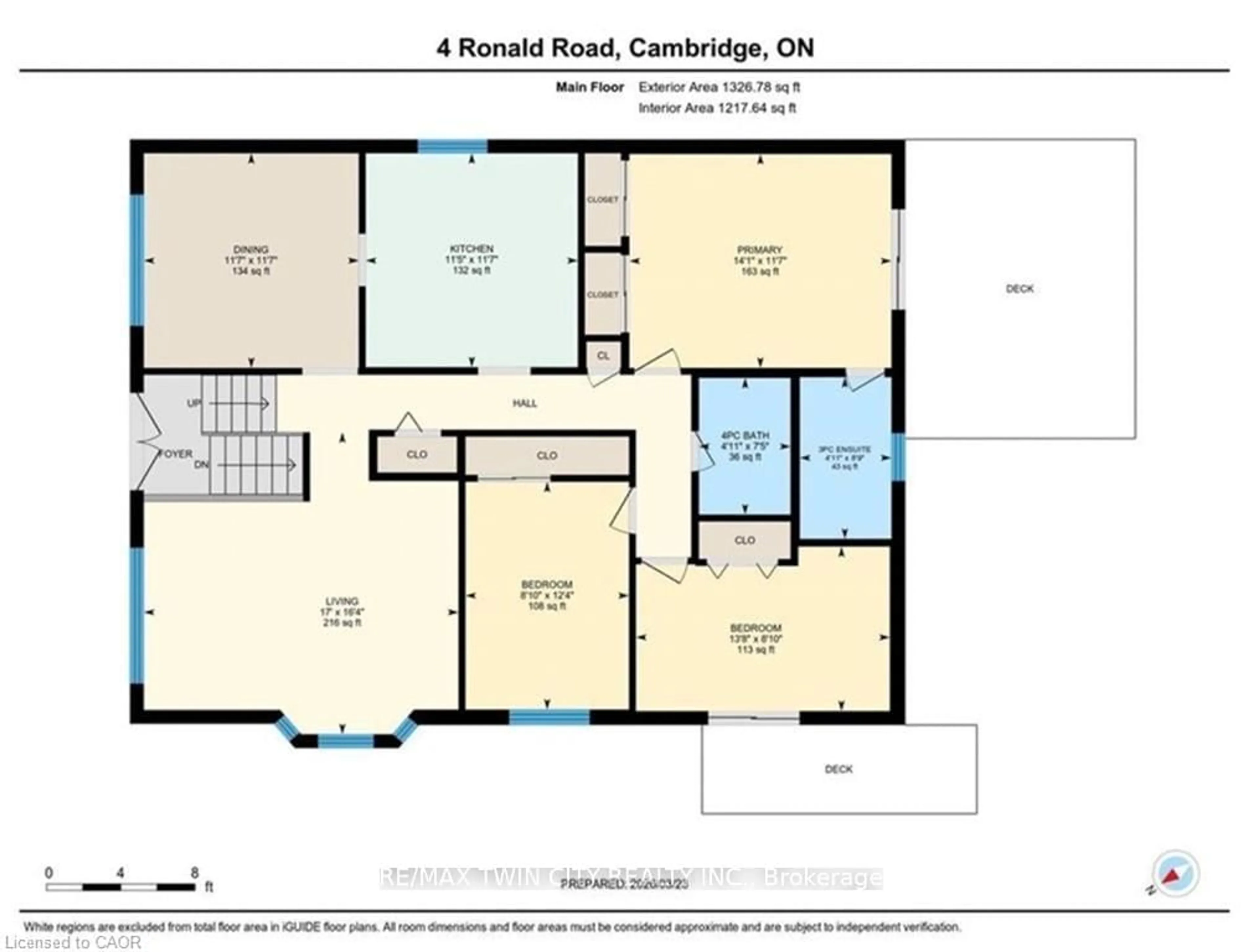 Floor plan for 4 Ronald Rd, Cambridge Ontario N1S 4N1